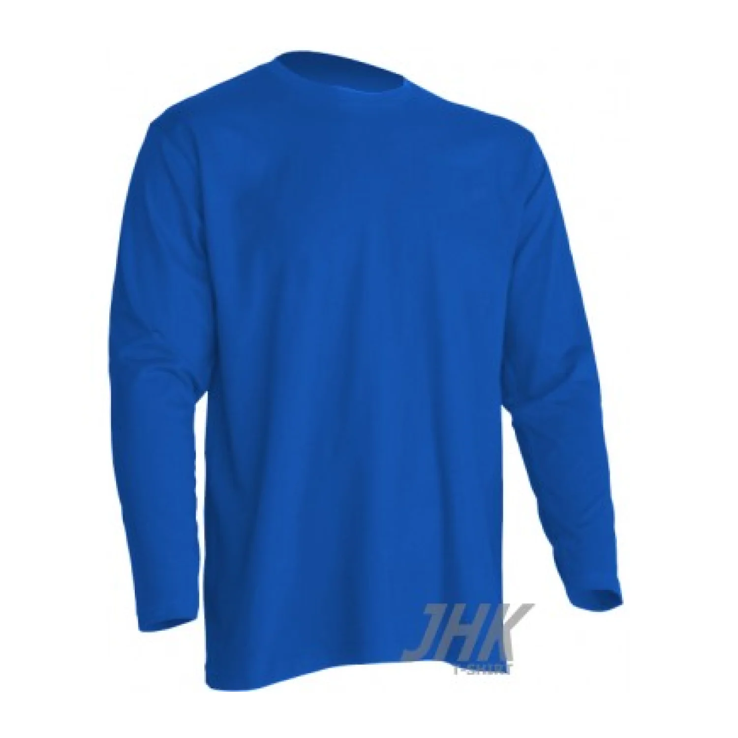 JHK Men's T-shirt long sleeves grey Royal blue