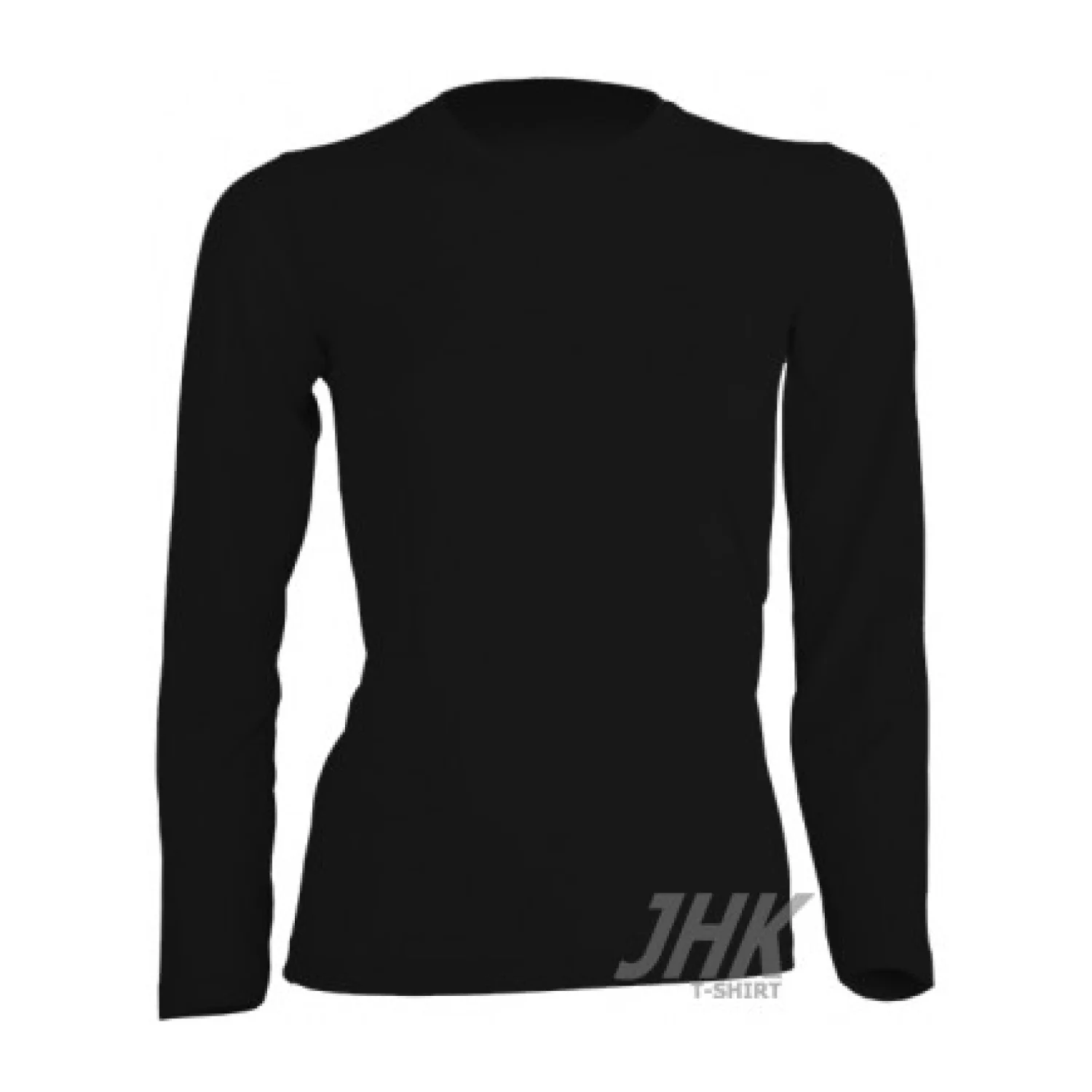 JHK Women's t-shirt long sleeves navy Black