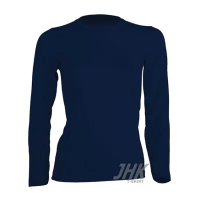 Women T-shirt long sleeve fekete X