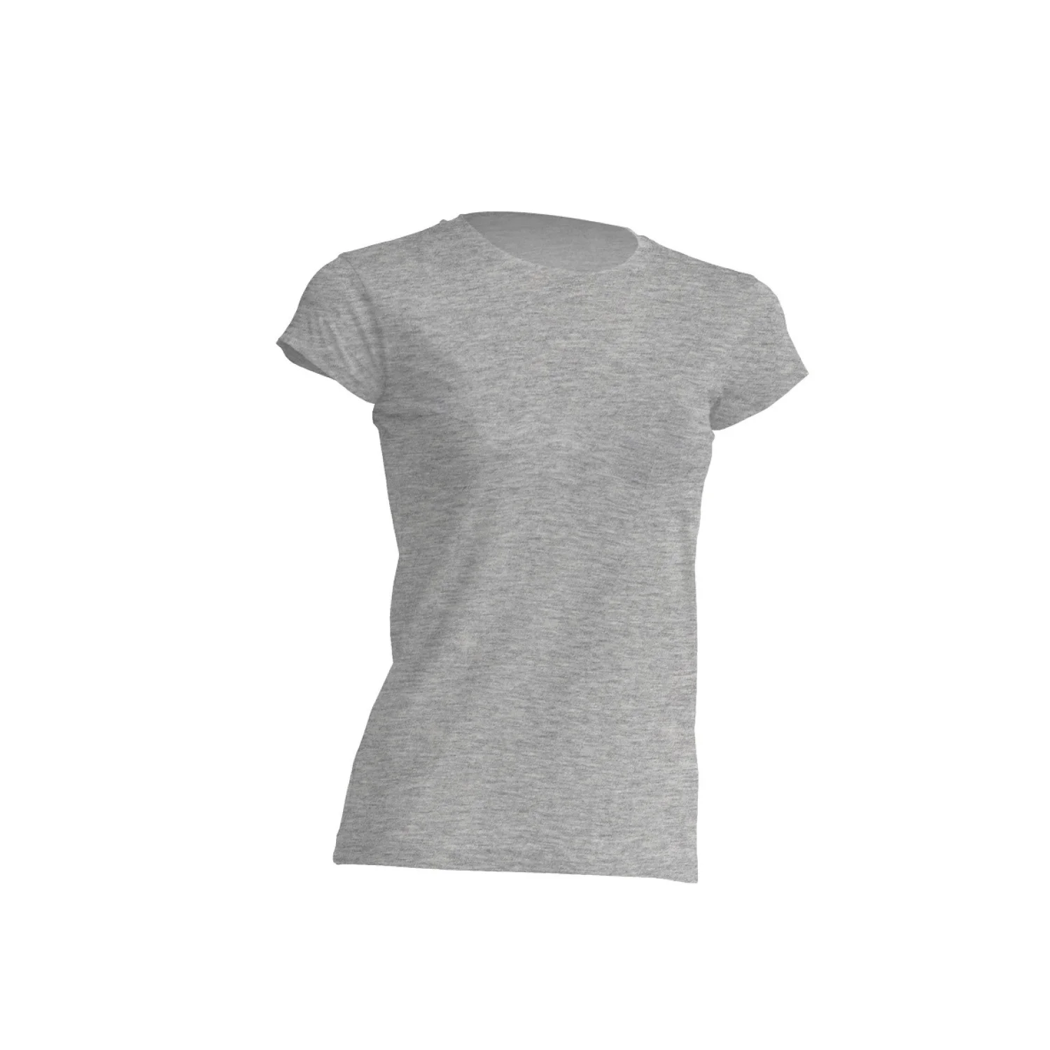 JHK Women's t-shirt V-neck orange Grey