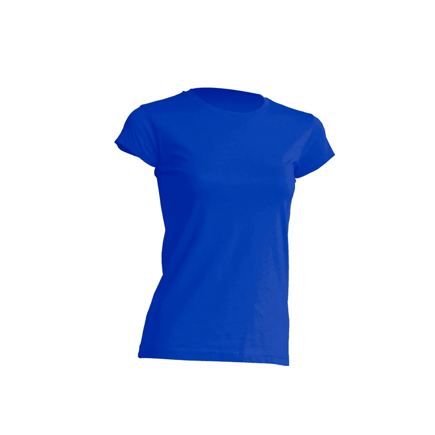 JHK Women's t-shirt V-neck orange Royal blue