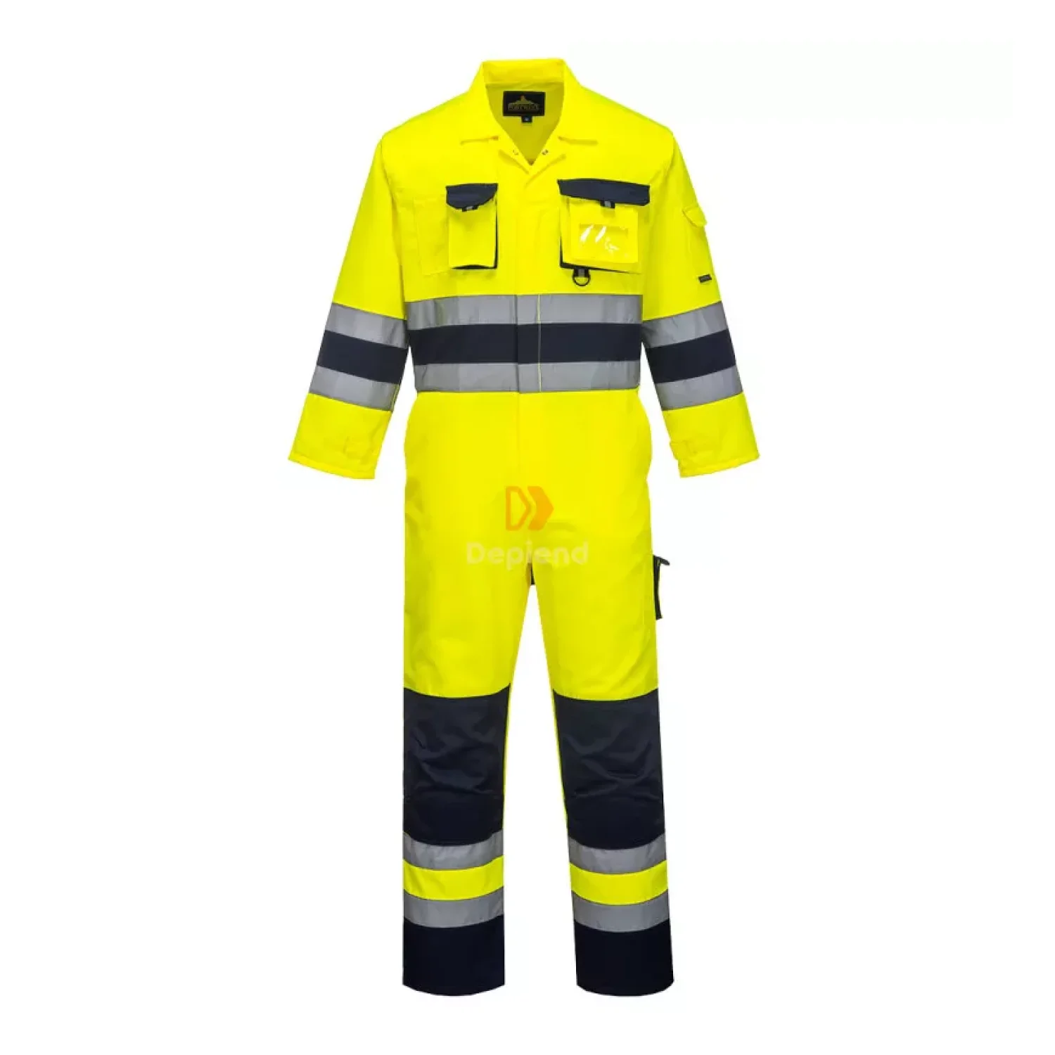 Portwest Nantes Hi-Vis overál sárga / tengerészkék