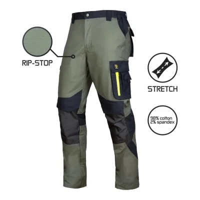 PROCERA Derekas nadrág ultratech rip-stop stretch green