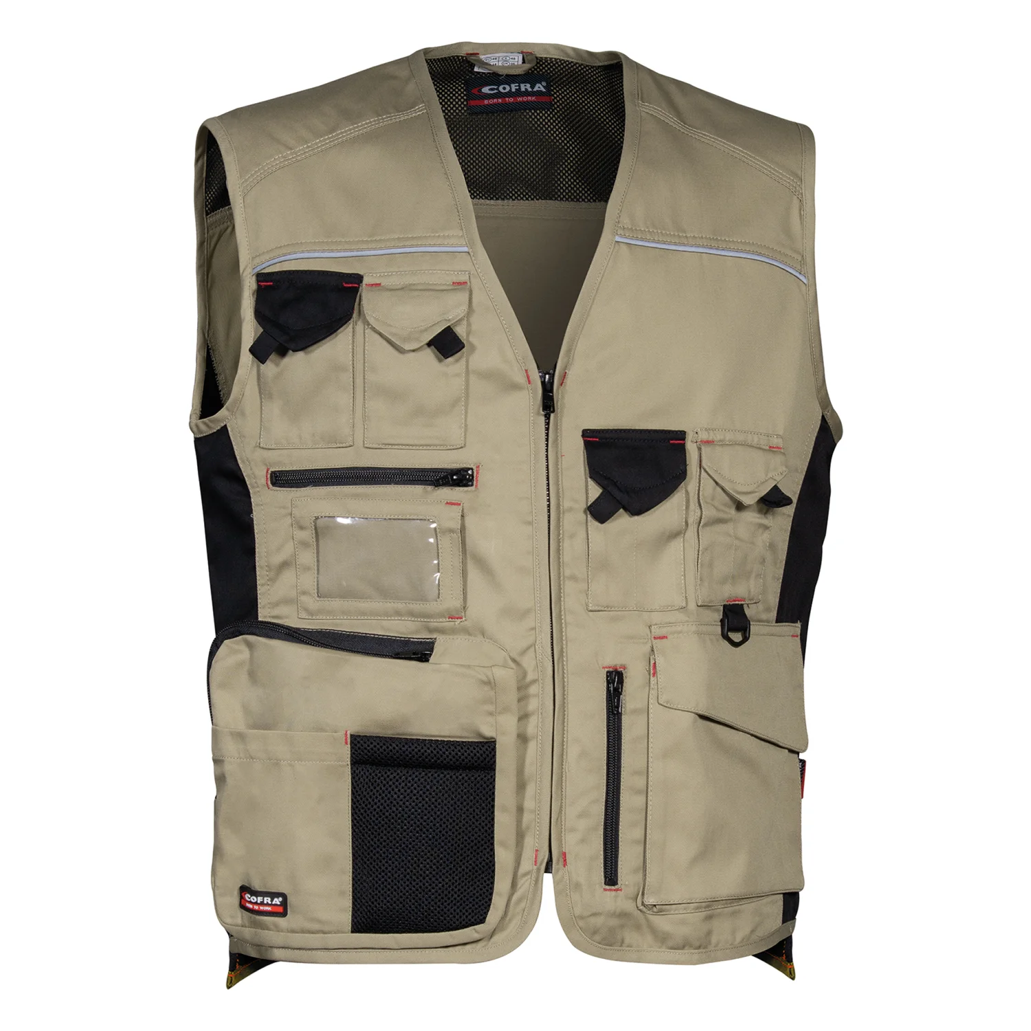 COFRA Expert mellény Khaki/fekete