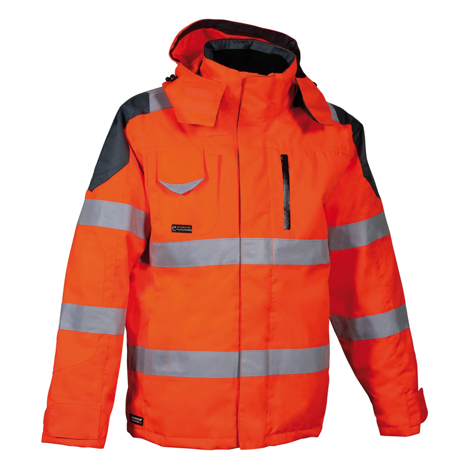 COFRA Rescue láthatósági bélelt kabát Narancs flu/antrac