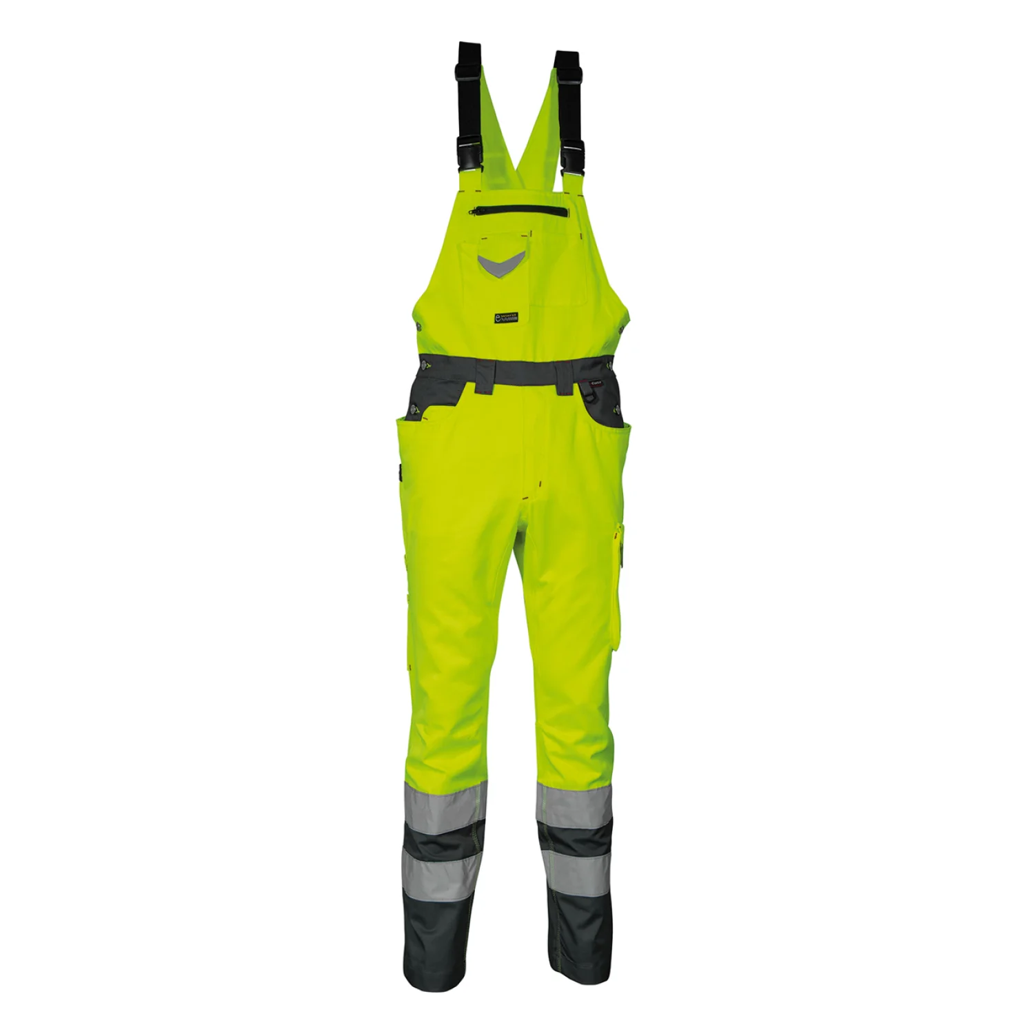 COFRA Spark láthatósági kantáros nadrág Borostyán fluo/antracit