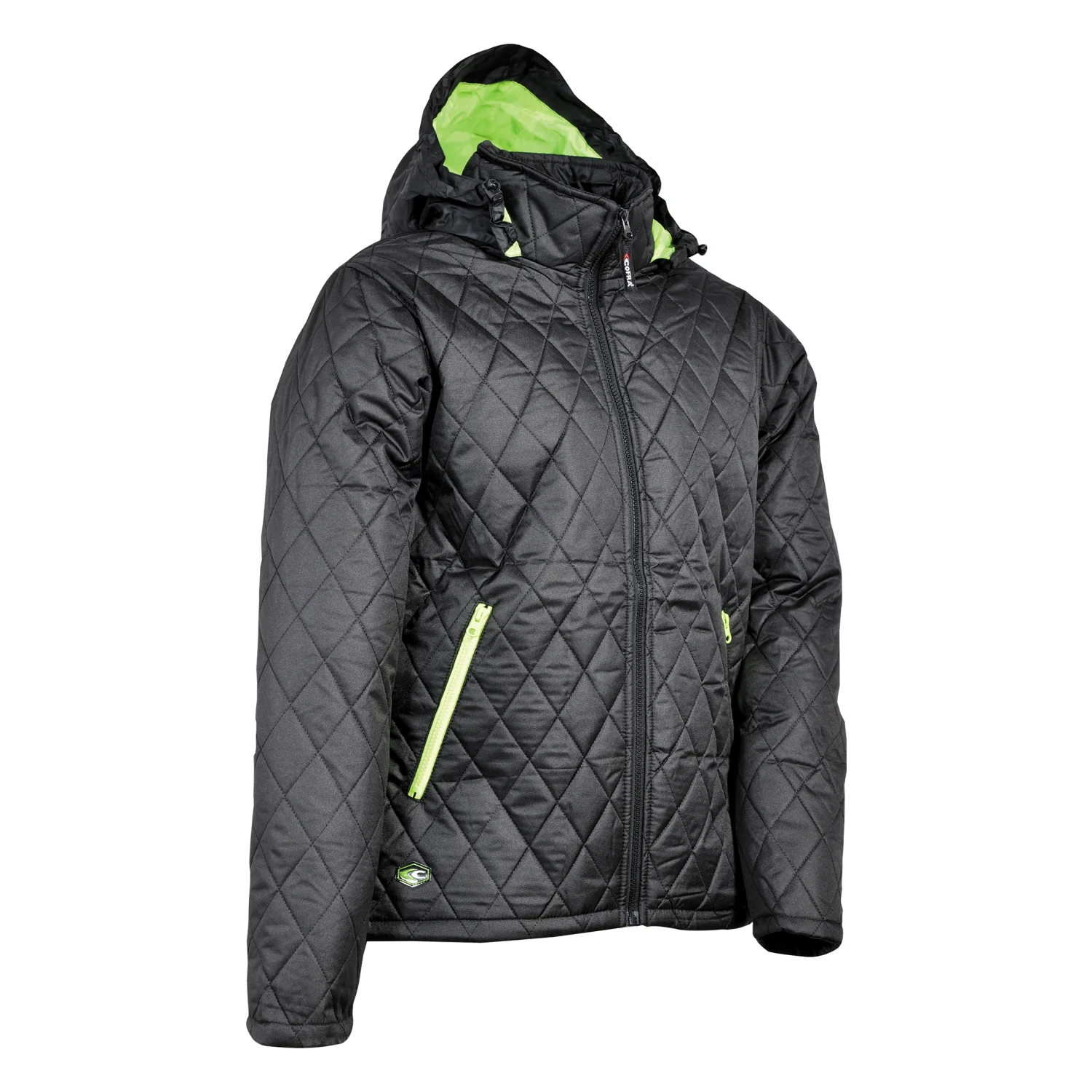 COFRA Pashino bélelt dzseki Fekete/lime