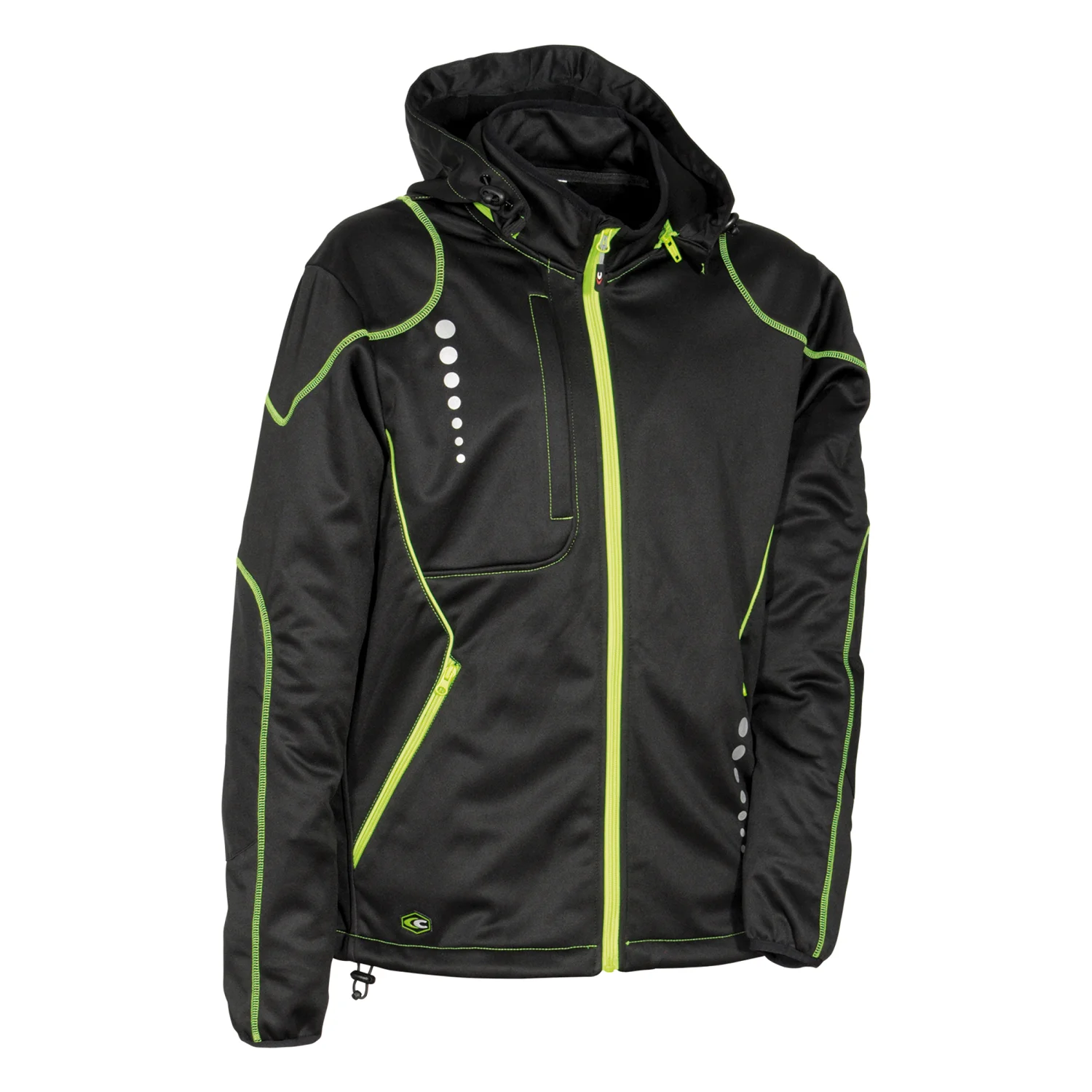 COFRA Jacuzia softshell dzseki Fekete/lime