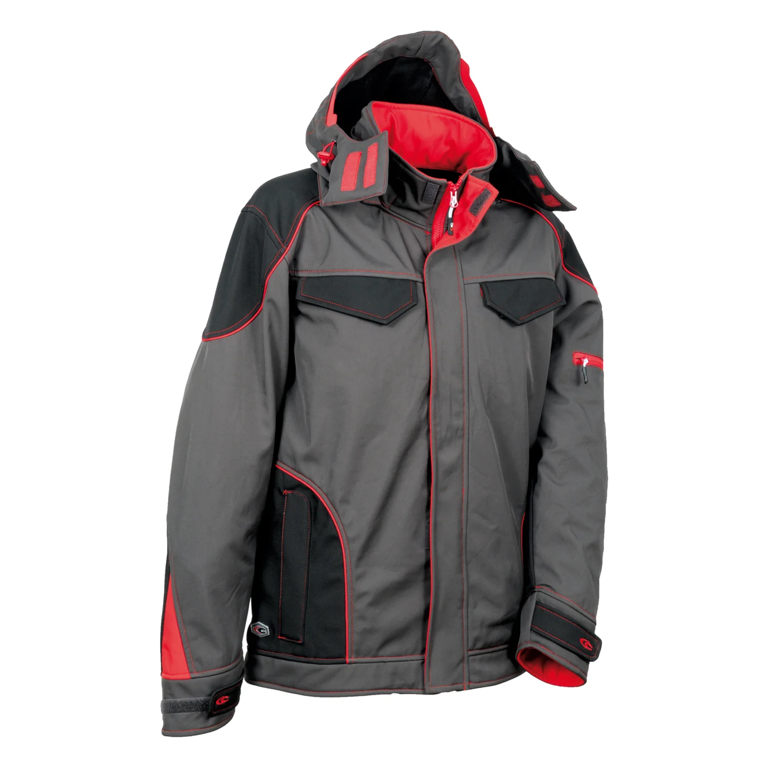 COFRA Tecka softshell dzseki Antracit/fekete/piros