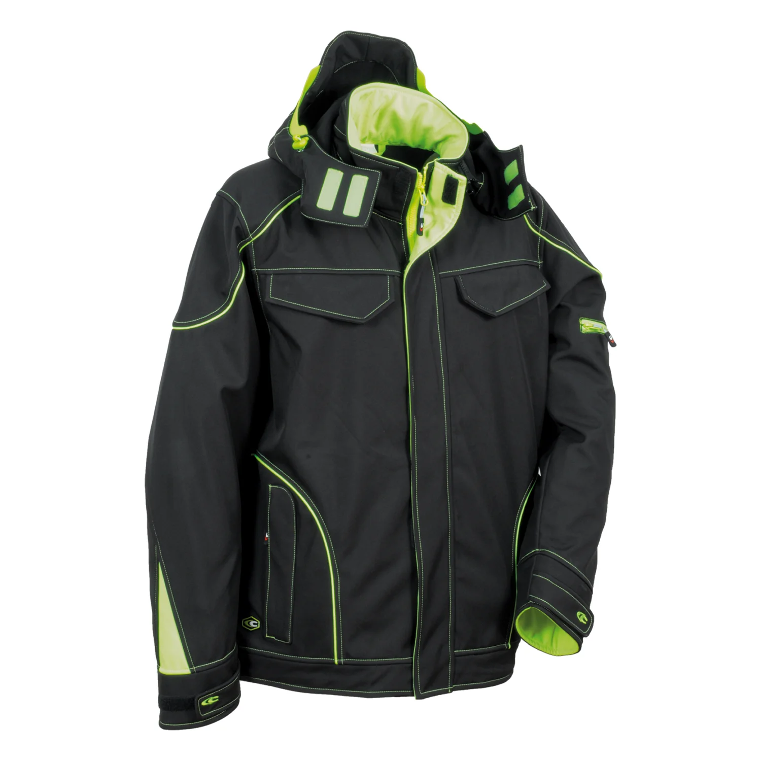 COFRA Tecka softshell dzseki Fekete/lime