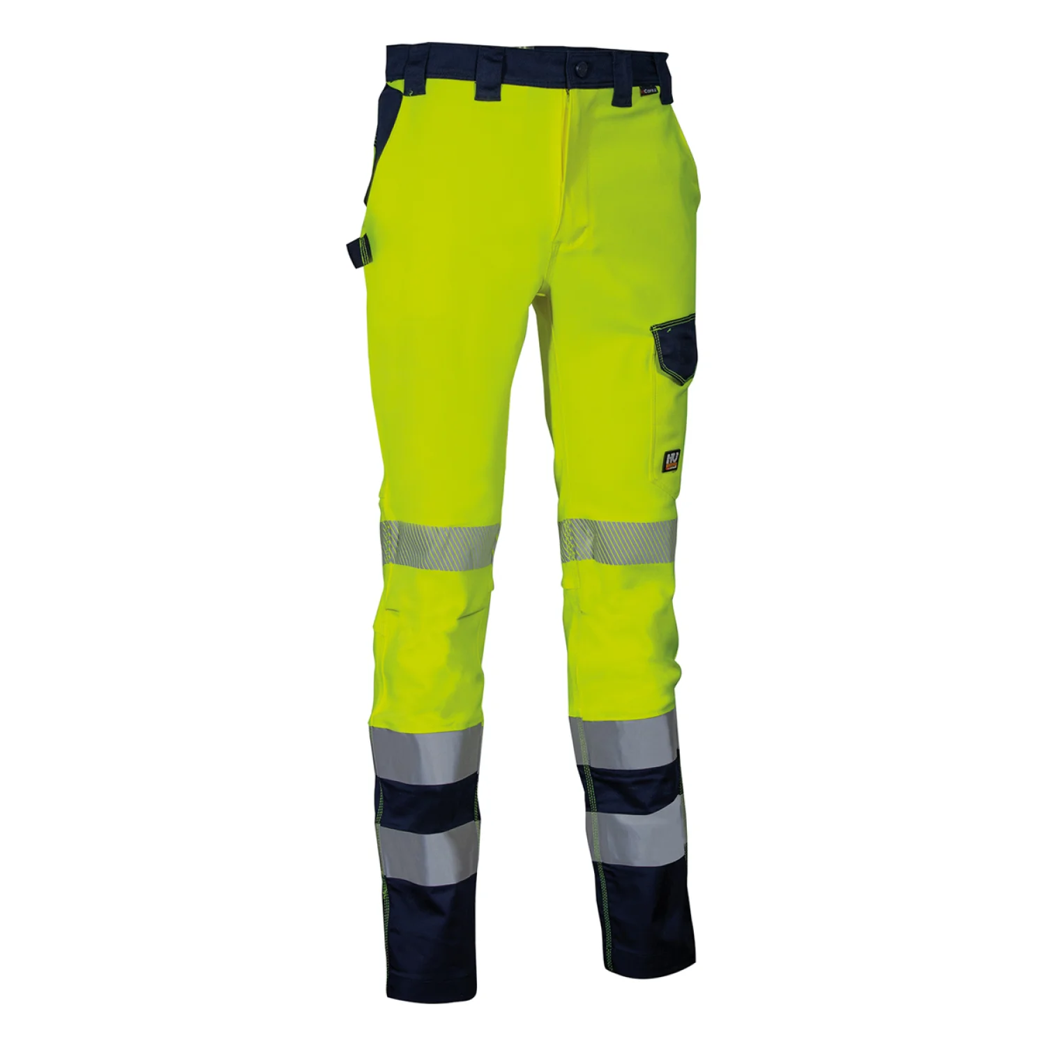 COFRA Guatire stretch láthatósági pulóver Sárga fluo/sötétkék