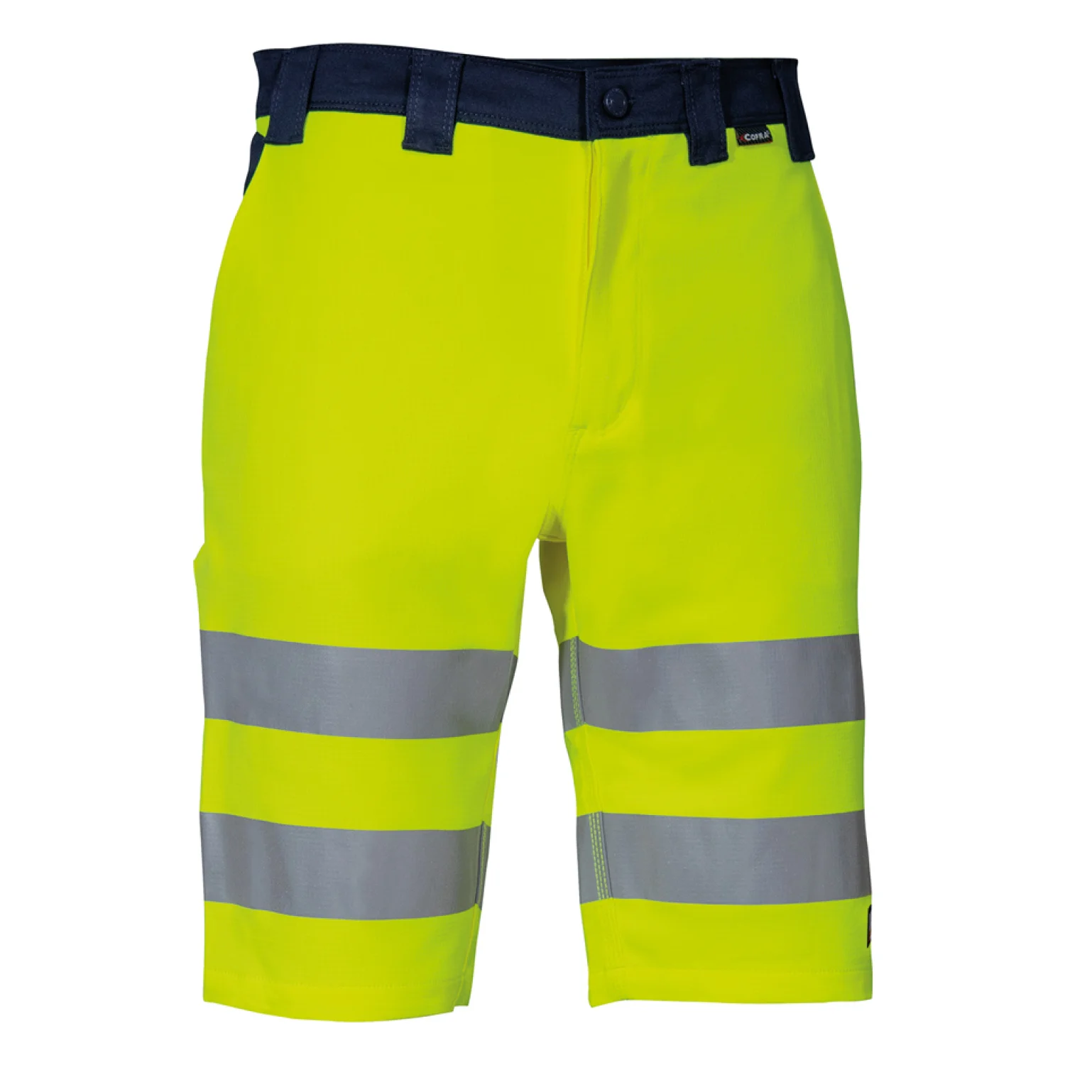 COFRA Bejuma stretch láthatósági pulóver Sárga fluo/sötétkék