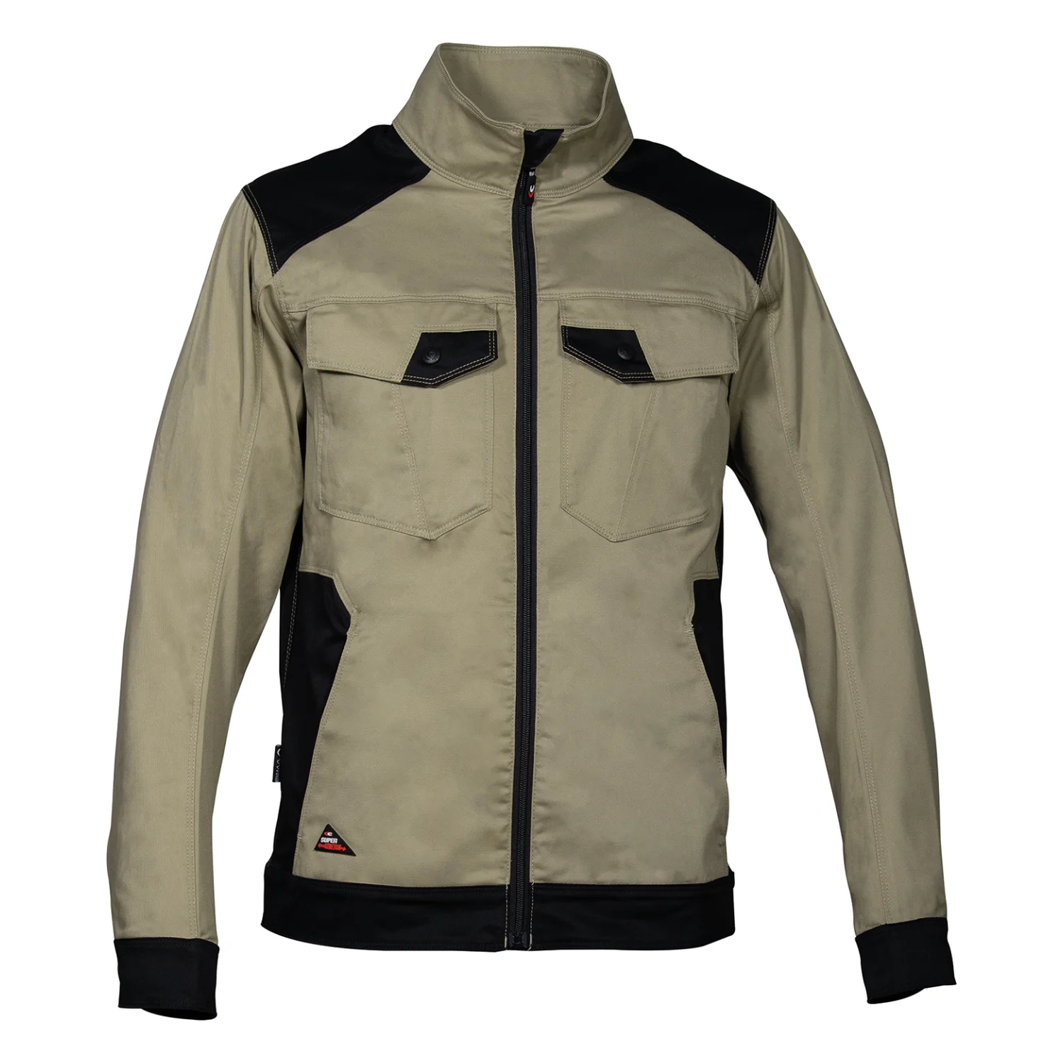 COFRA Blora stretch munkaruha felső Khaki/fekete
