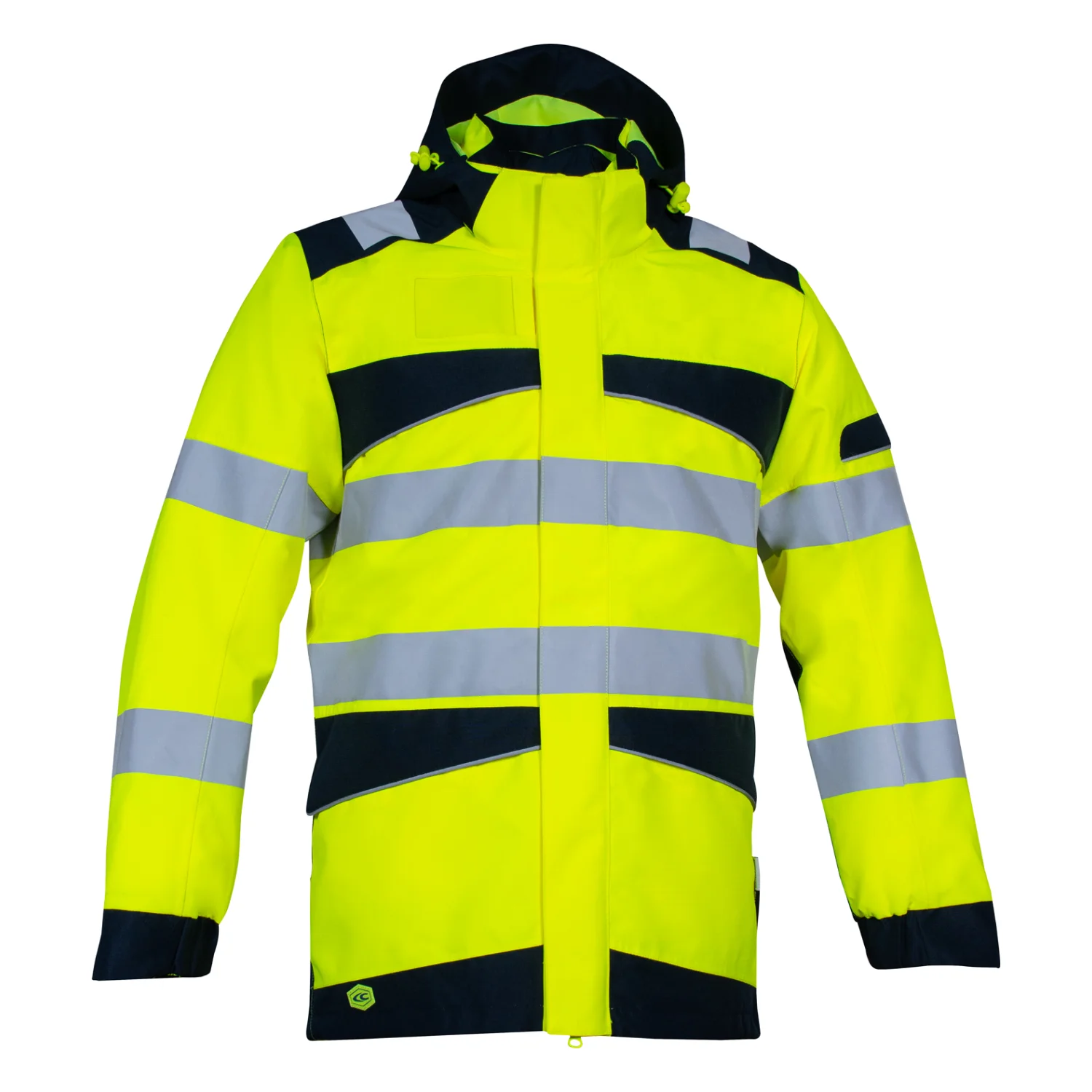 COFRA Kirkholm láthatósági membrános télikabát Giallo fluo/navy