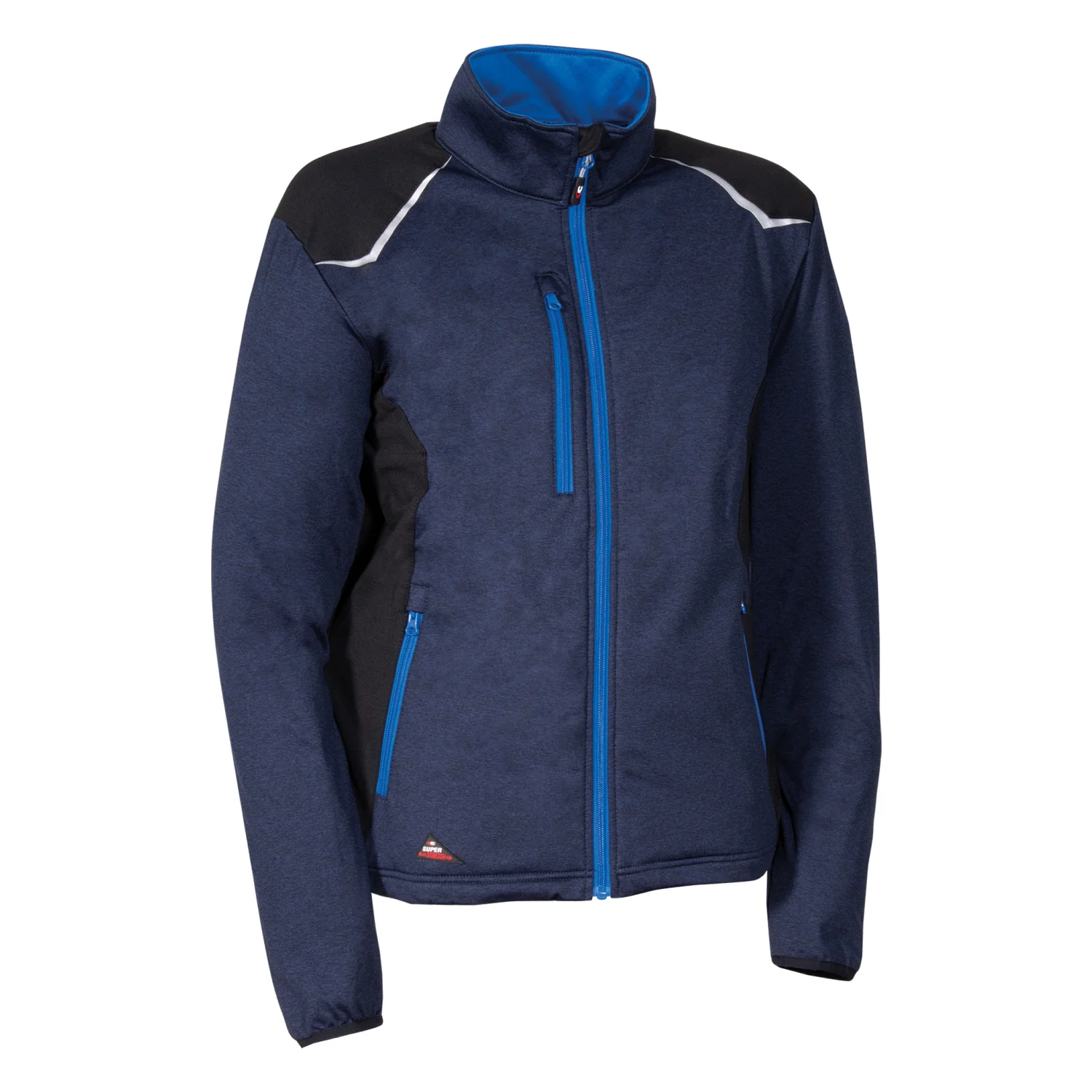 COFRA Tilburg repet stretch pulóver 300GR Sötétkék/fekete/royal