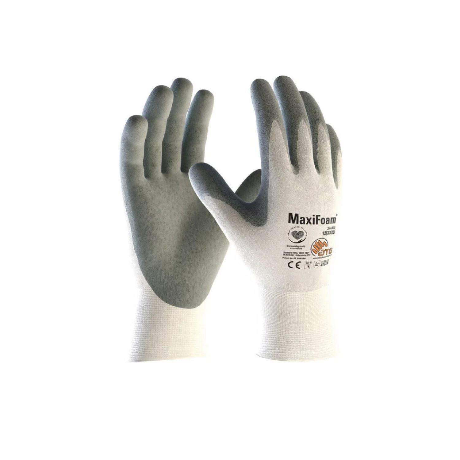 ATG Maxifoam Nitril Mártott kesztyű - 34-800 fehér