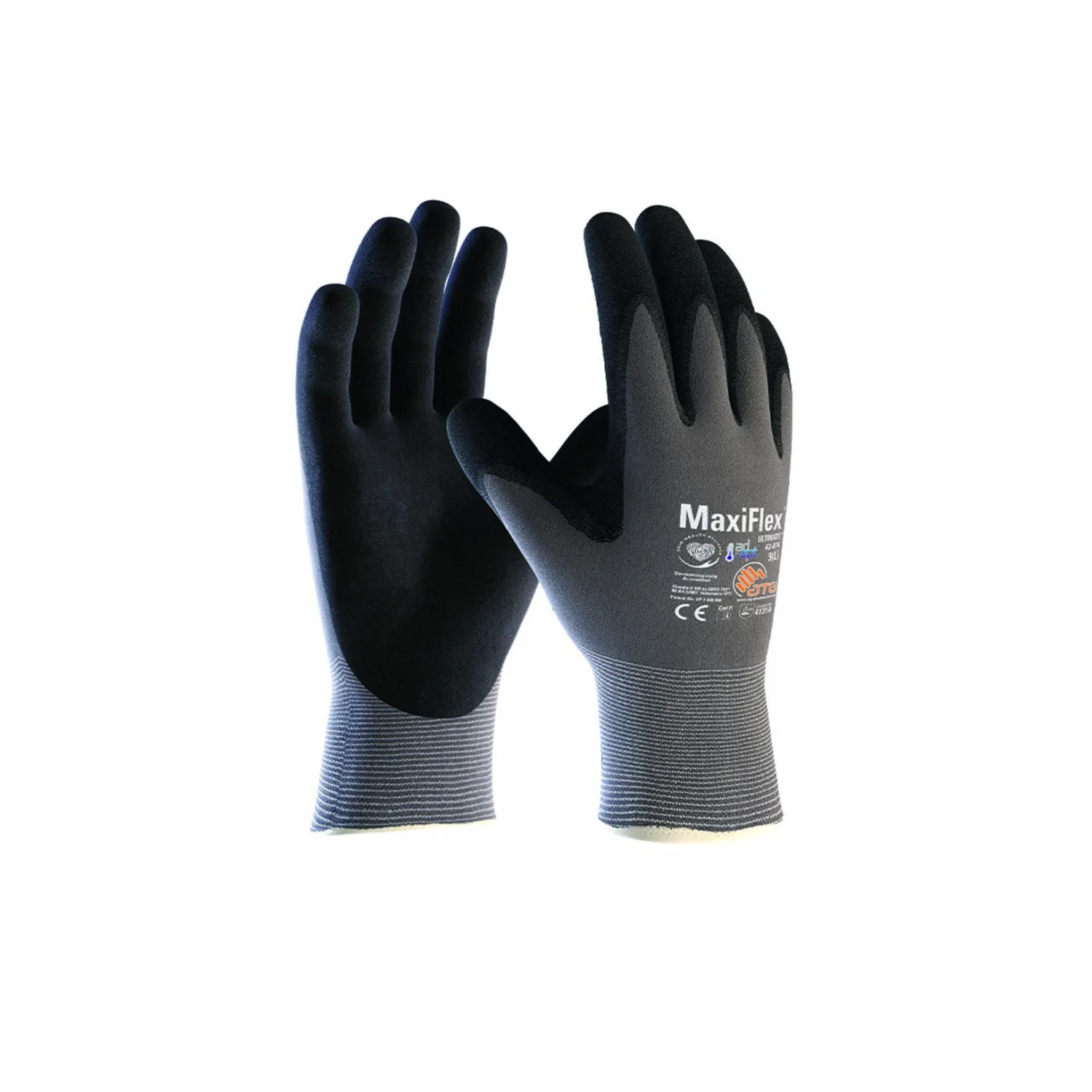 ATG® mártott kesztyű MaxiFlex® Ultimate™ 42-874 AD-APT szürke