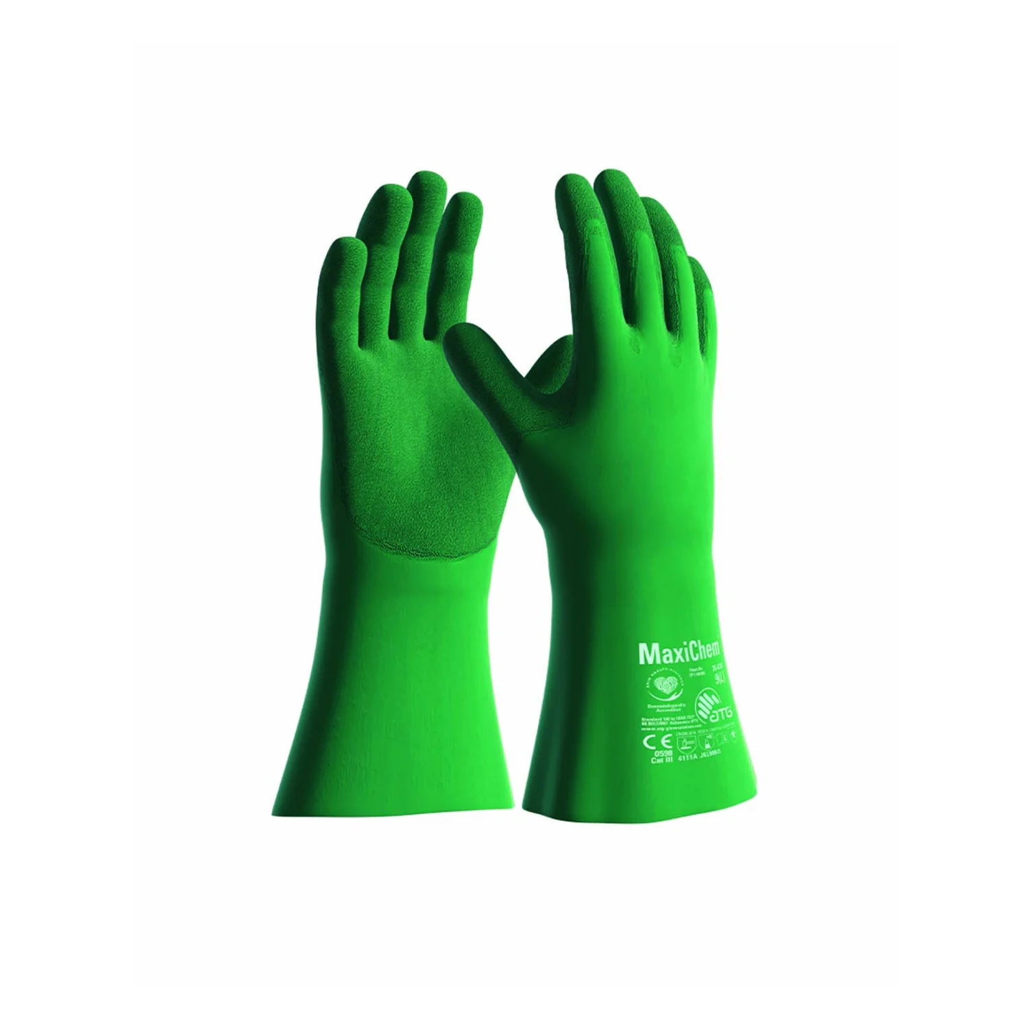 ATG® vegyszeres kesztyű MaxiChem® 76-830 TRItech ™ zöld