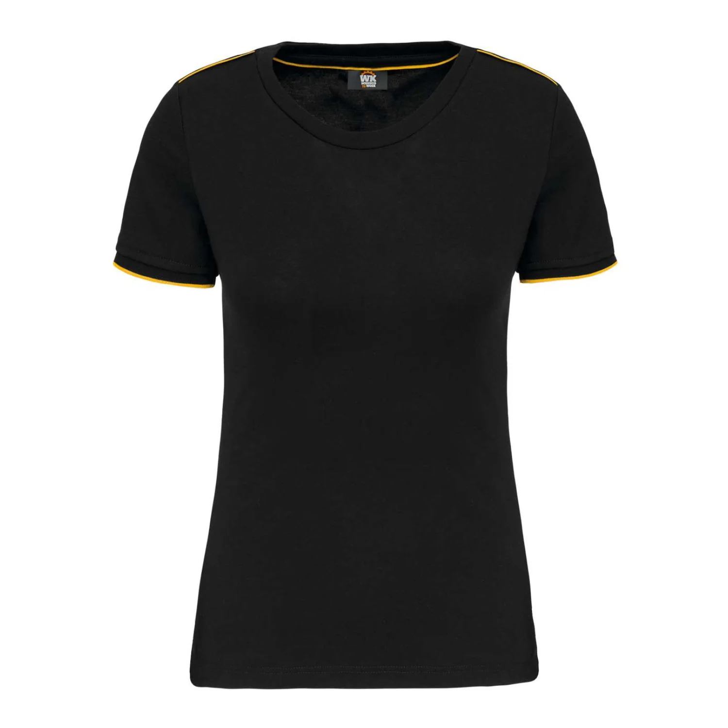 Designed To Work Női rövid ujjú daytoday póló Black/Yellow