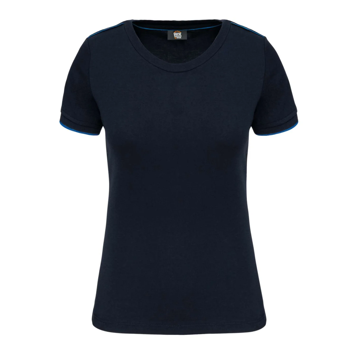 Designed To Work Női rövid ujjú daytoday póló Navy/Light Royal Blue