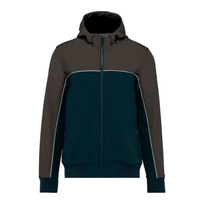 Designed To Work Uniszex háromrétegű két színű bionikus bevonattal ellátott softshell dzseki