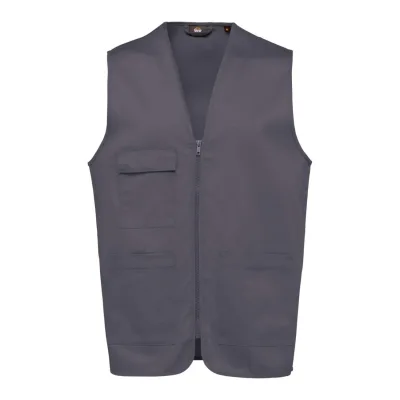 Designed To Work Uniszex többzsebes polycotton mellény