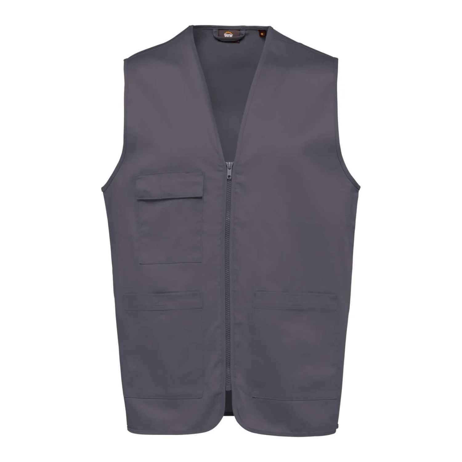 Designed To Work Uniszex többzsebes polycotton mellény Convoy Grey