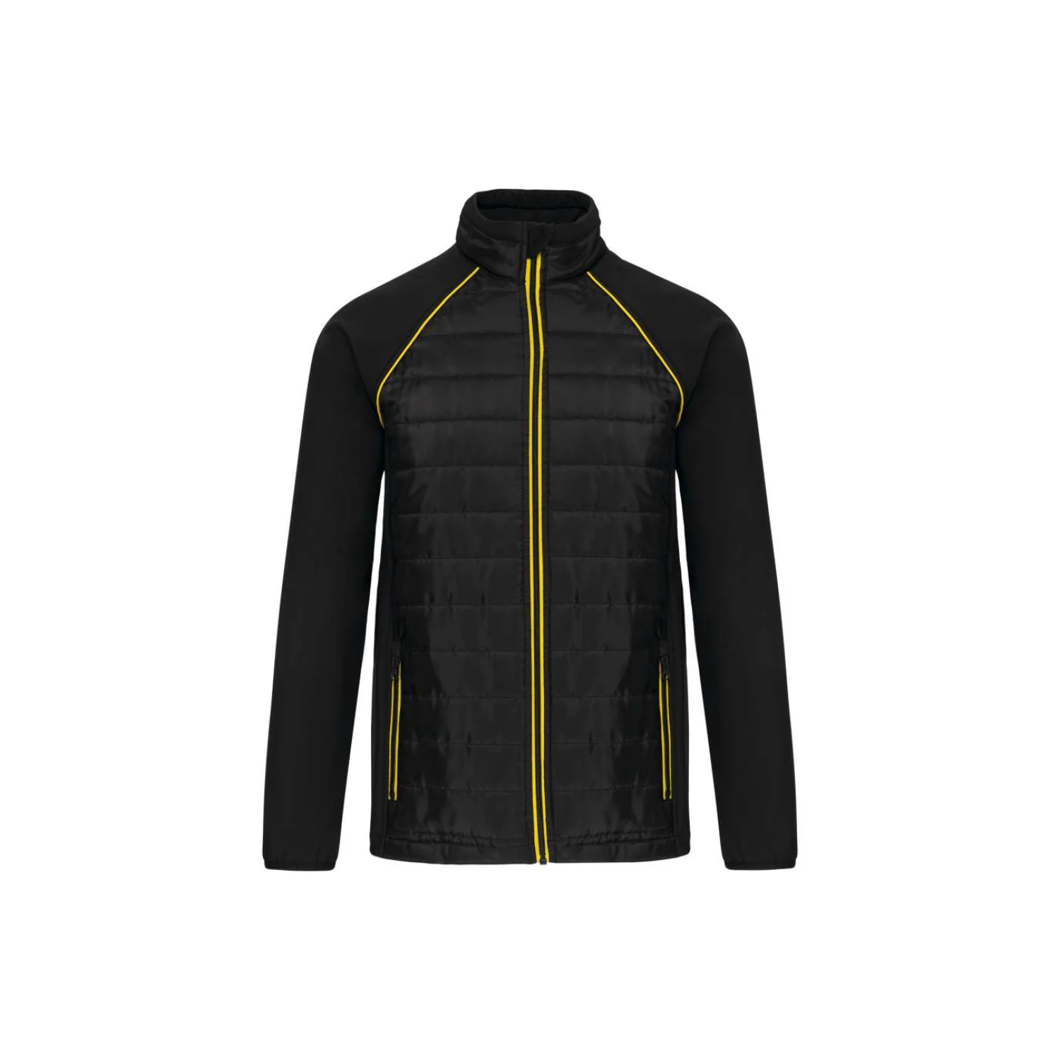 Designed To Work Uniszex daytoday dzseki kétféle anyagból Black/Yellow