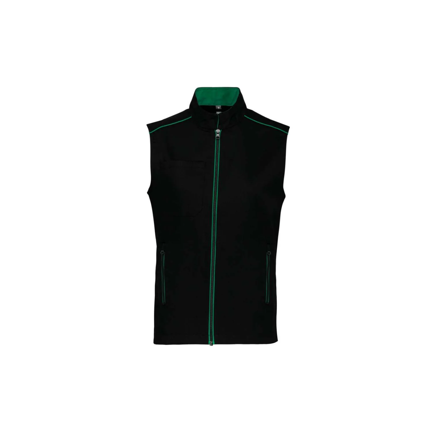 Designed To Work Férfi daytoday mellény Black/Kelly Green