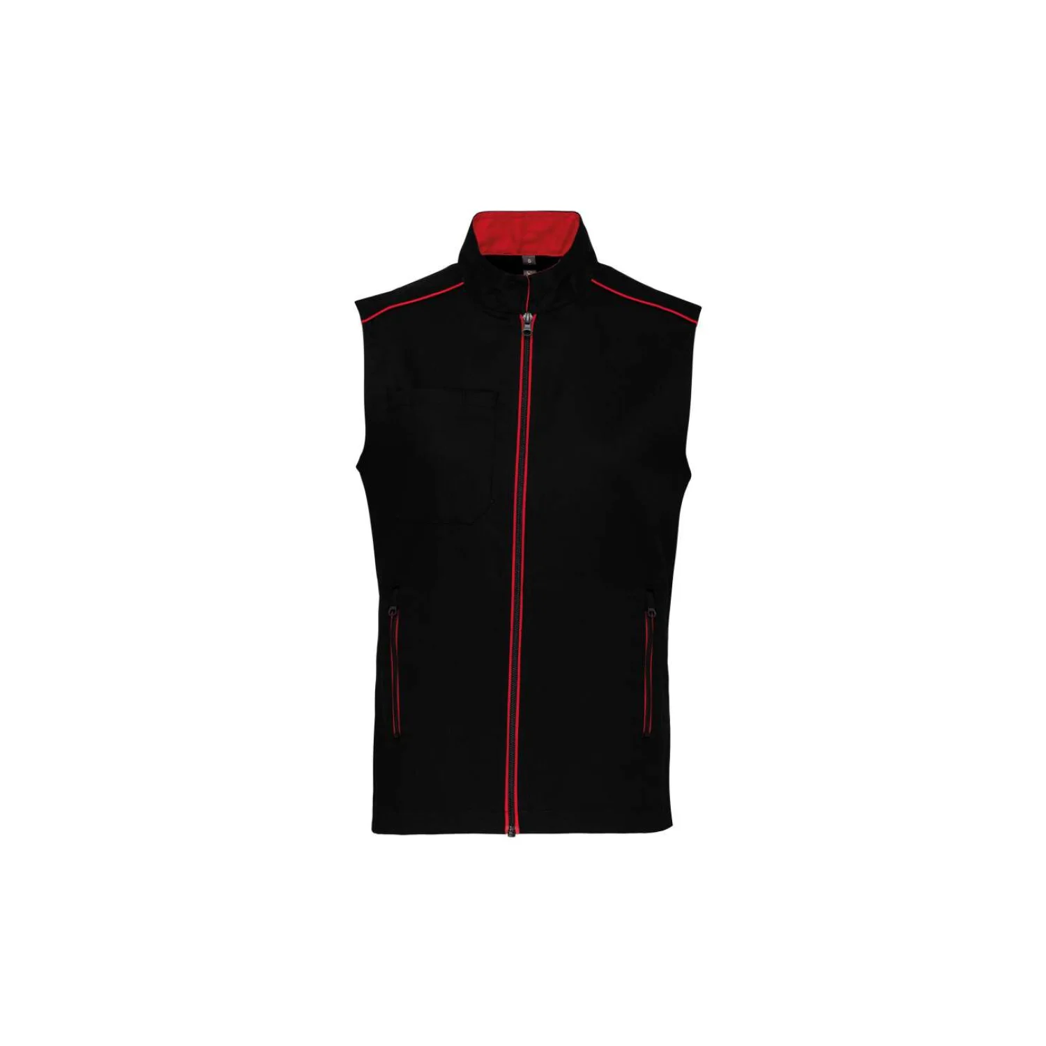 Designed To Work Férfi daytoday mellény Black/Red