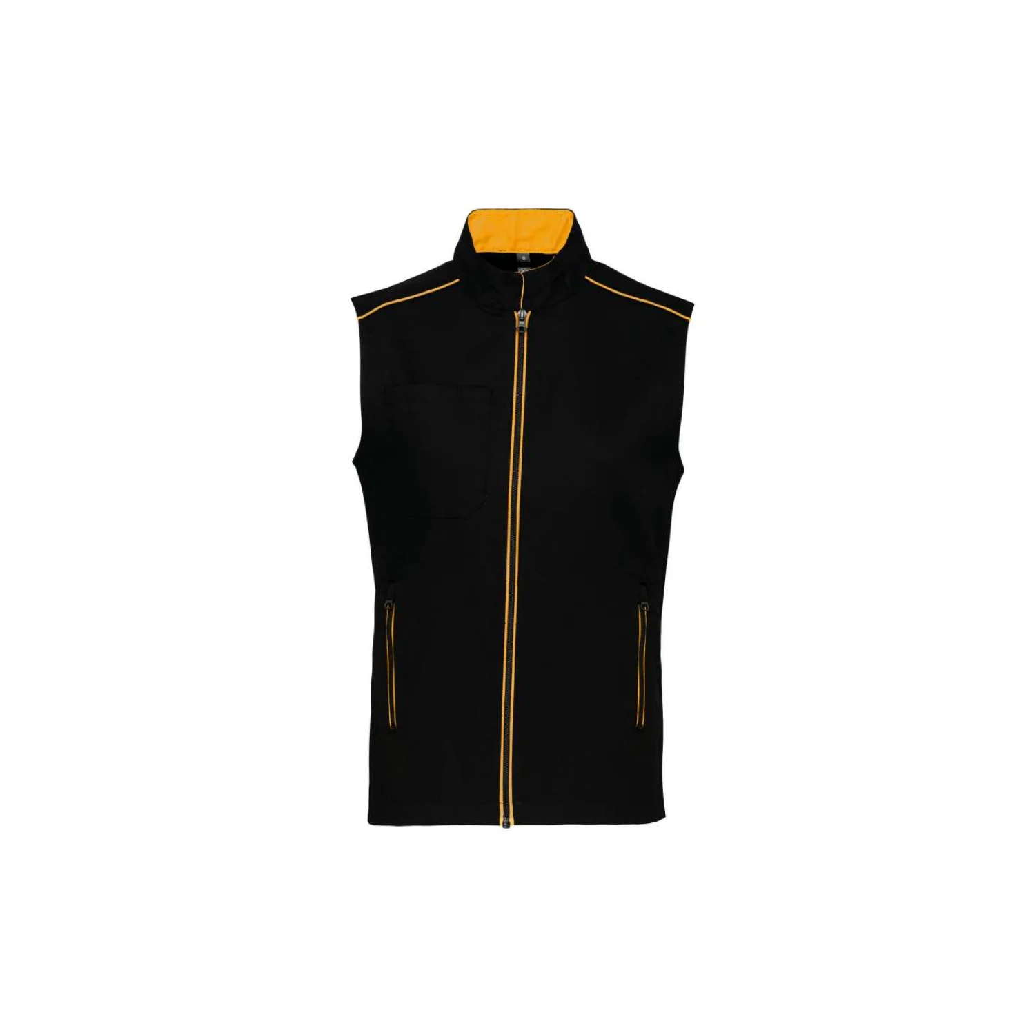 Designed To Work Férfi daytoday mellény Black/Yellow