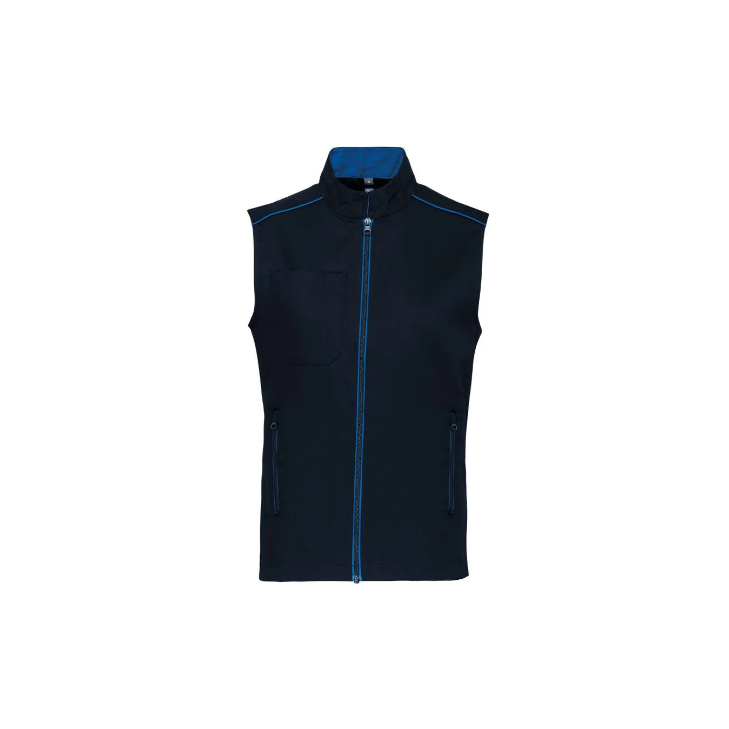 Designed To Work Férfi daytoday mellény Navy/Light Royal Blue