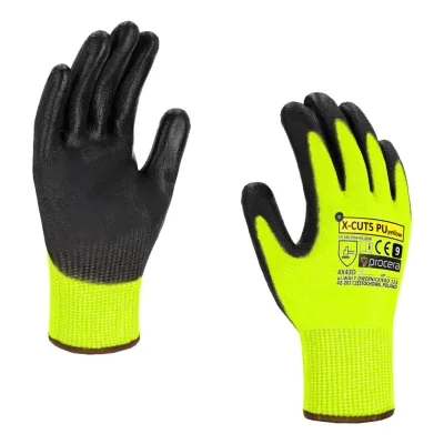 PROCERA vágásálló védőkesztyű X-CUT5 PU yellow