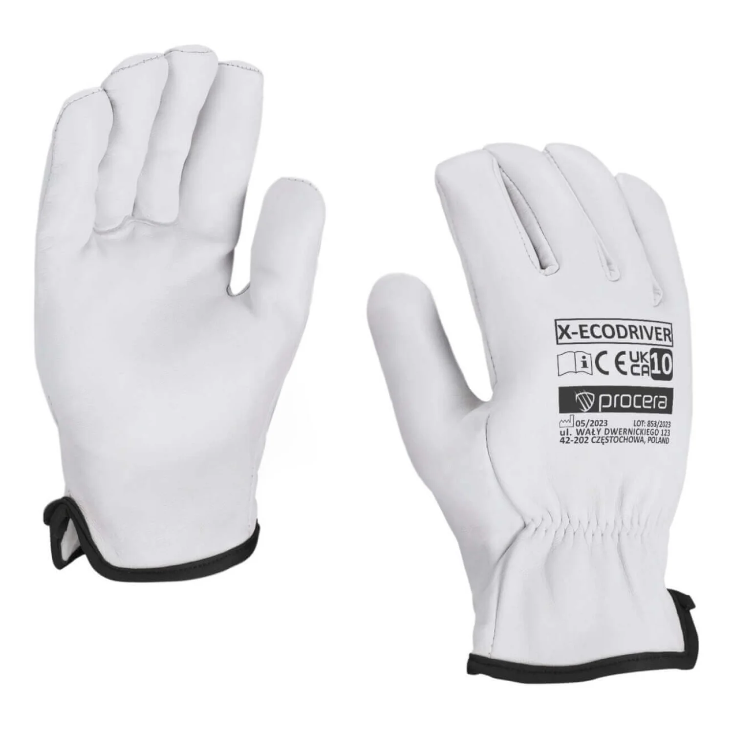 PROCERA Rękawice całoskórzane x-ecodriver rozm. 10