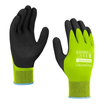 PROCERA Kétszeres latex bevonatú védőkesztyű X-HYDROS GREEN