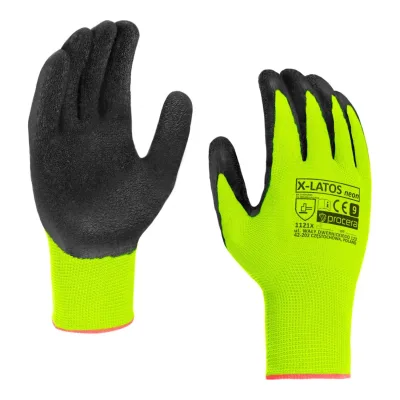 PROCERA Latex bevonatú védőkesztyű X-LATOS NEON