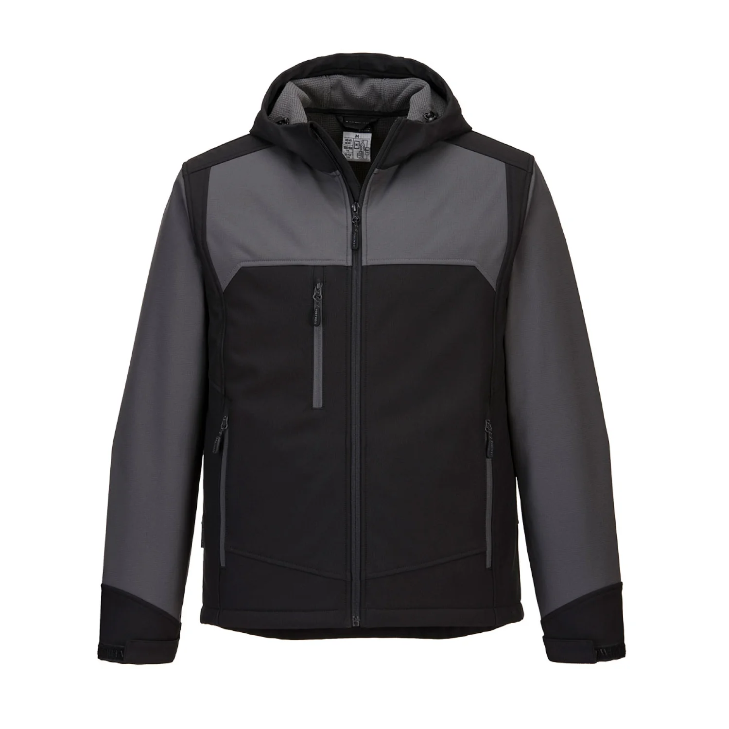 Portwest KX3 KX362 kapucnis softshell dzseki Fekete/szürke
