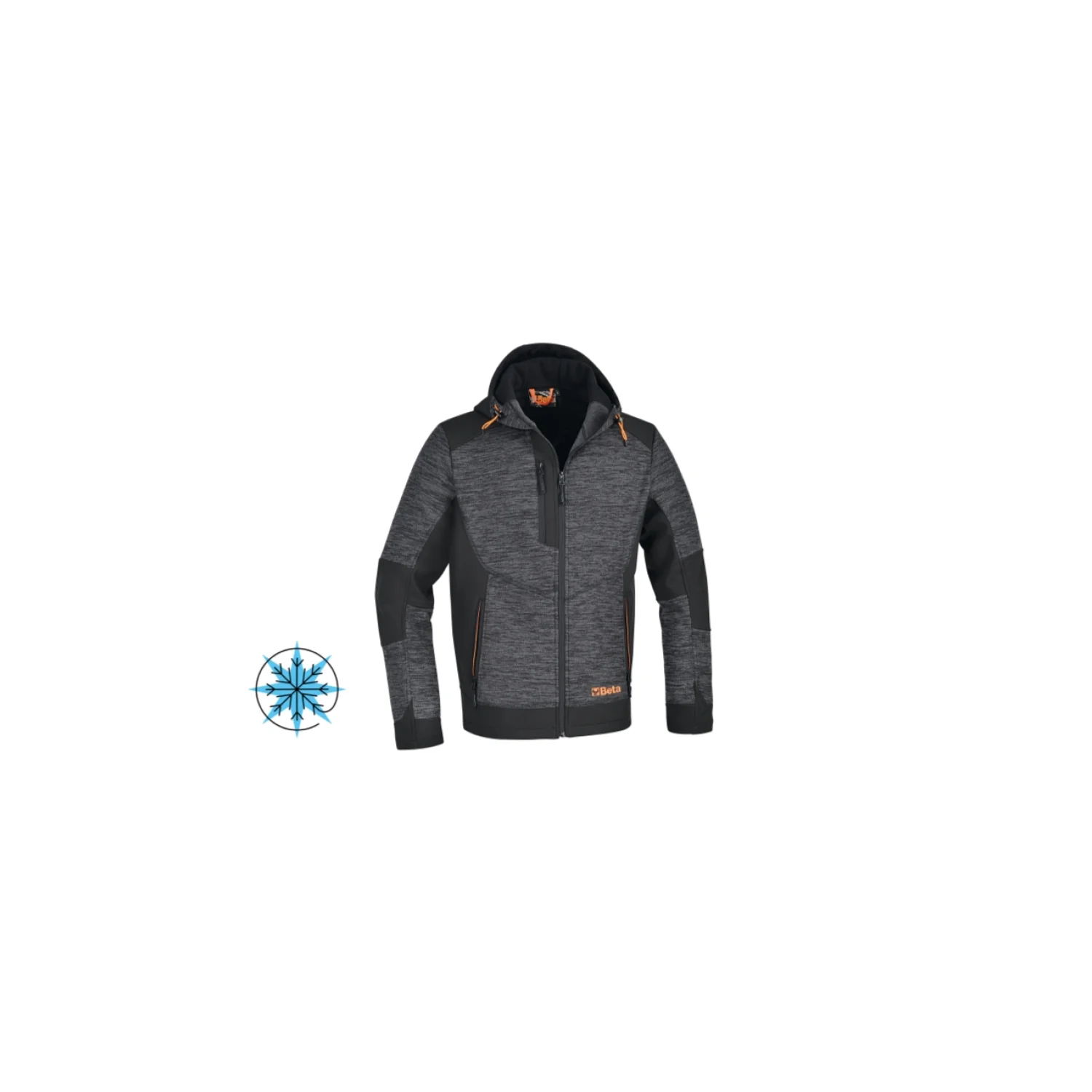 Beta 7637G – Kapucnis polárfelső softshell betétekkel