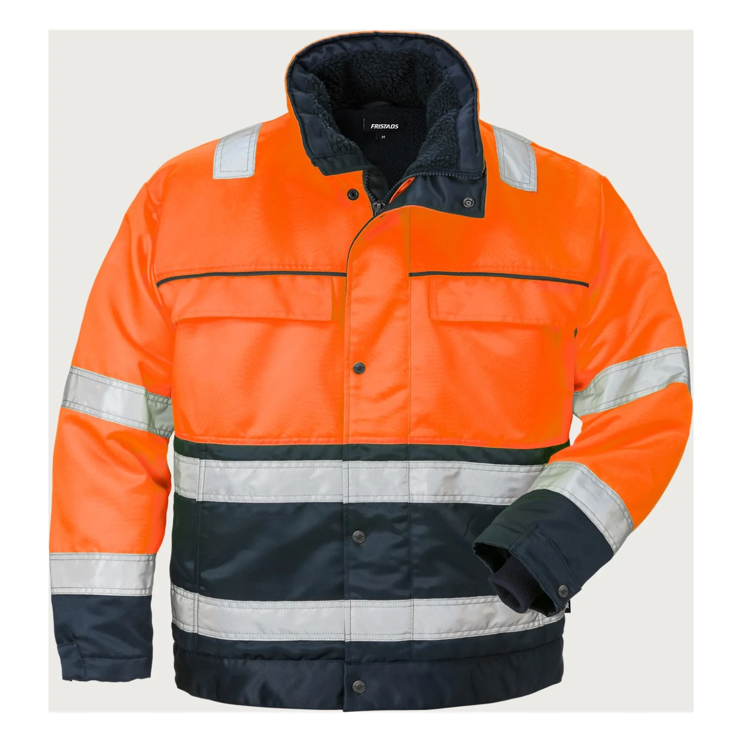 Fristads High vis téli dzseki cl 3 444 PP Hi-Vis narancssárga/matrózkék