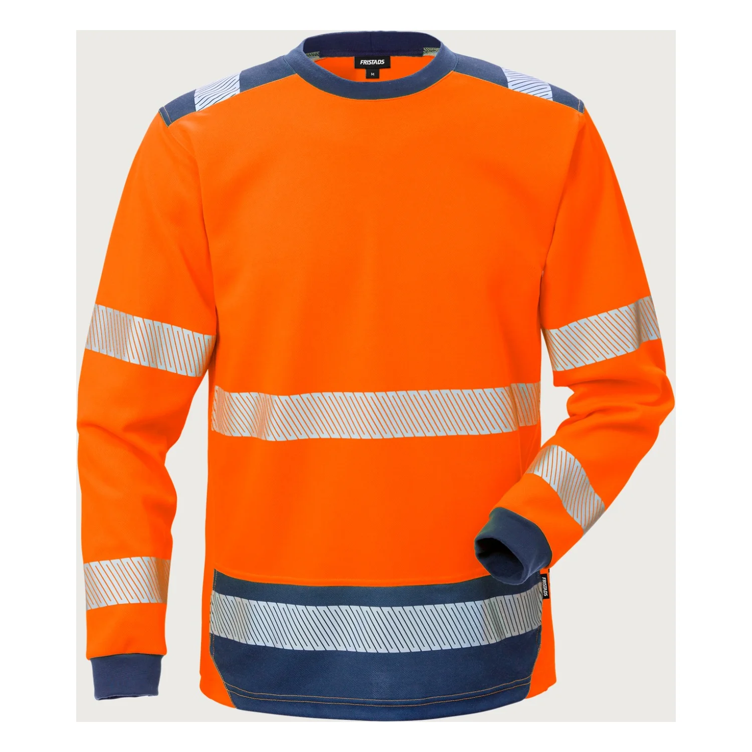 Fristads High vis hosszú ujjú póló  cl 3 7724 THV Hi-Vis narancssárga/matrózkék