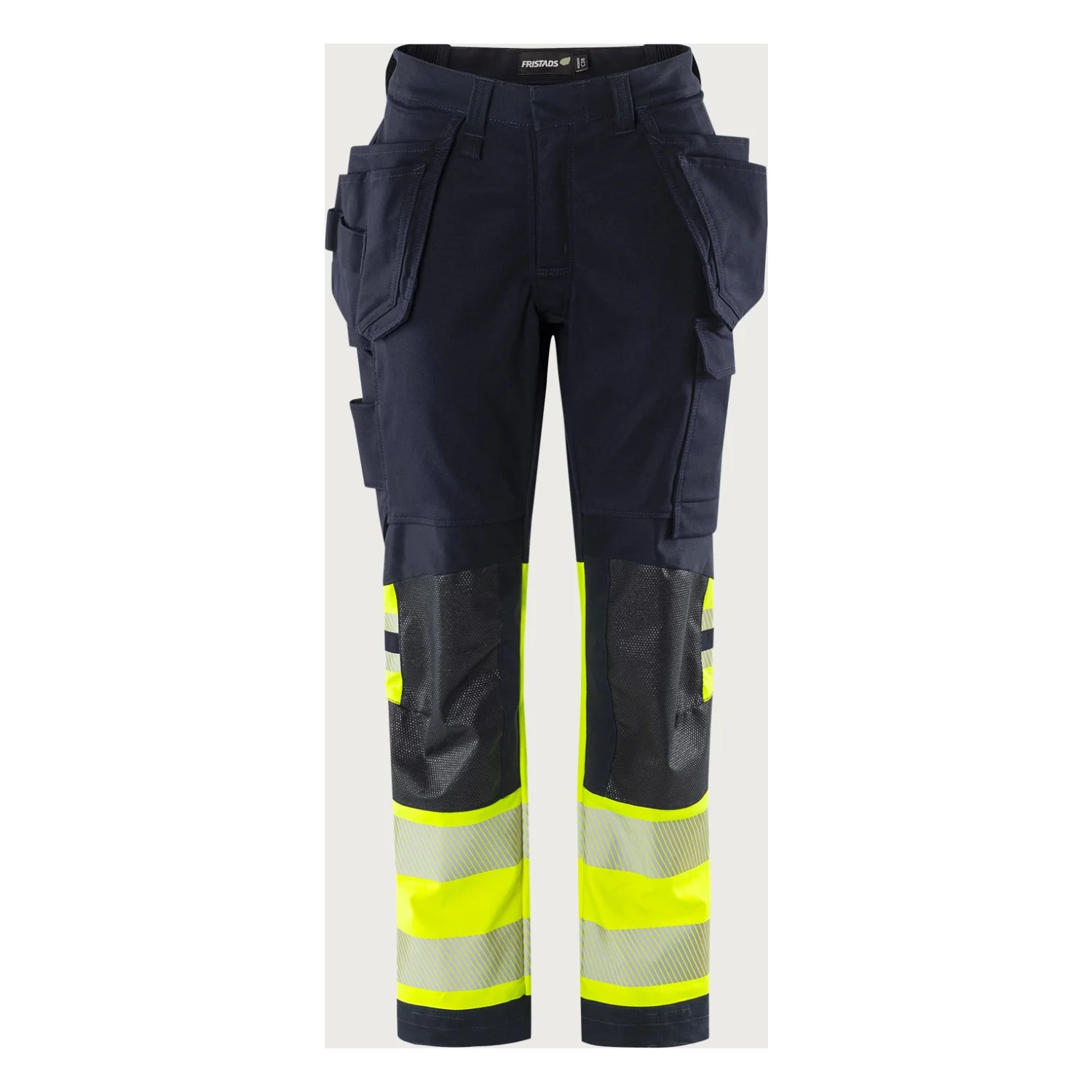 Fristads Flamestat Green high vis szakiparos sztreccs nadrág aramid női class 1 2941 GFS Hi-Vis sárga/matrózkék