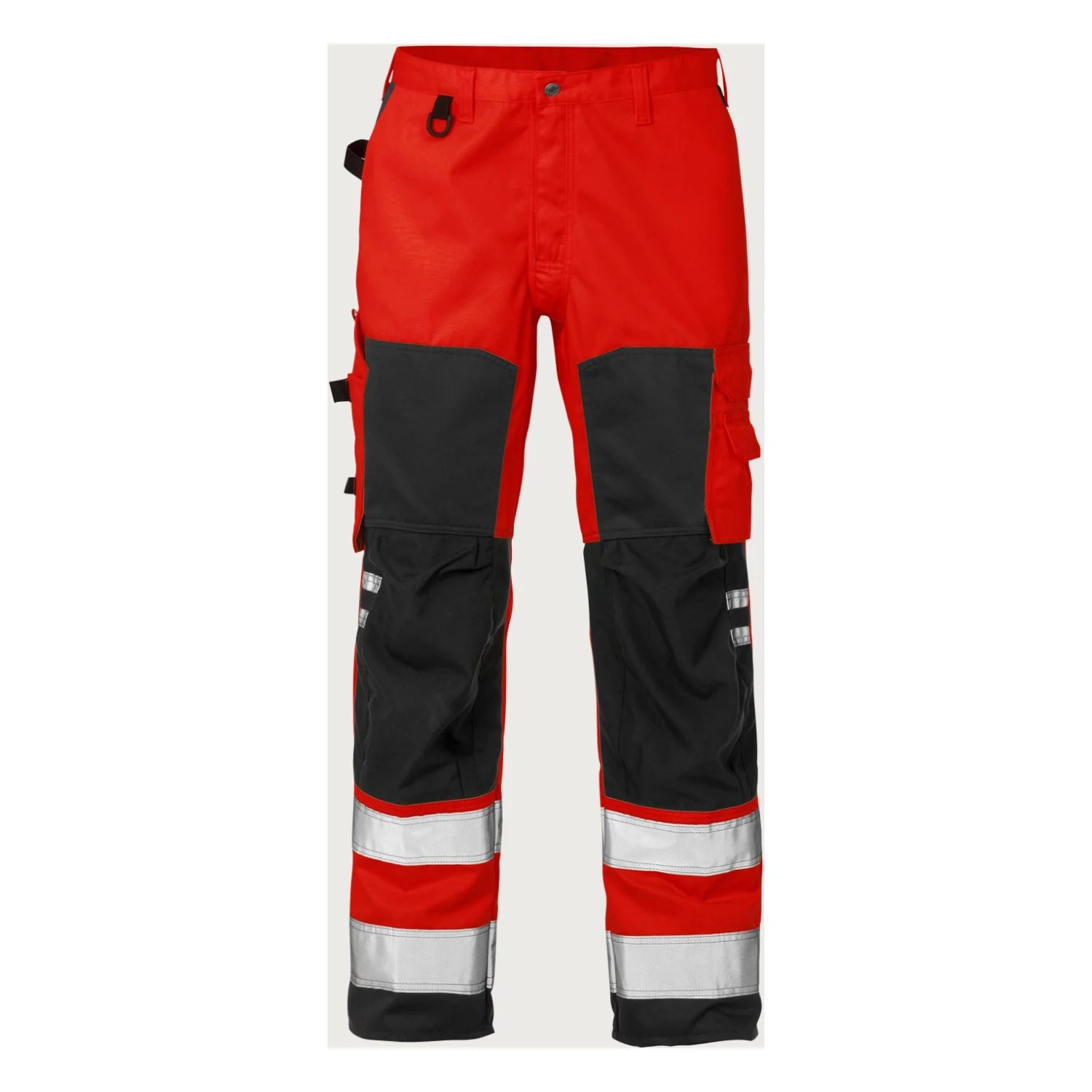 Fristads High vis nadrág cl 2 2026 PLU Hi-Vis piros/fekete