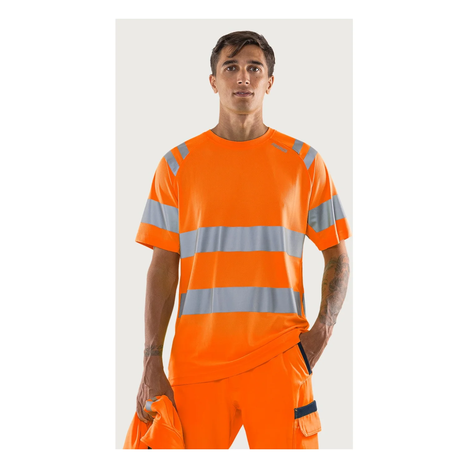 Fristads High vis Green funkcionális póló Class 3 7860 GPST Hi-Vis narancssárga