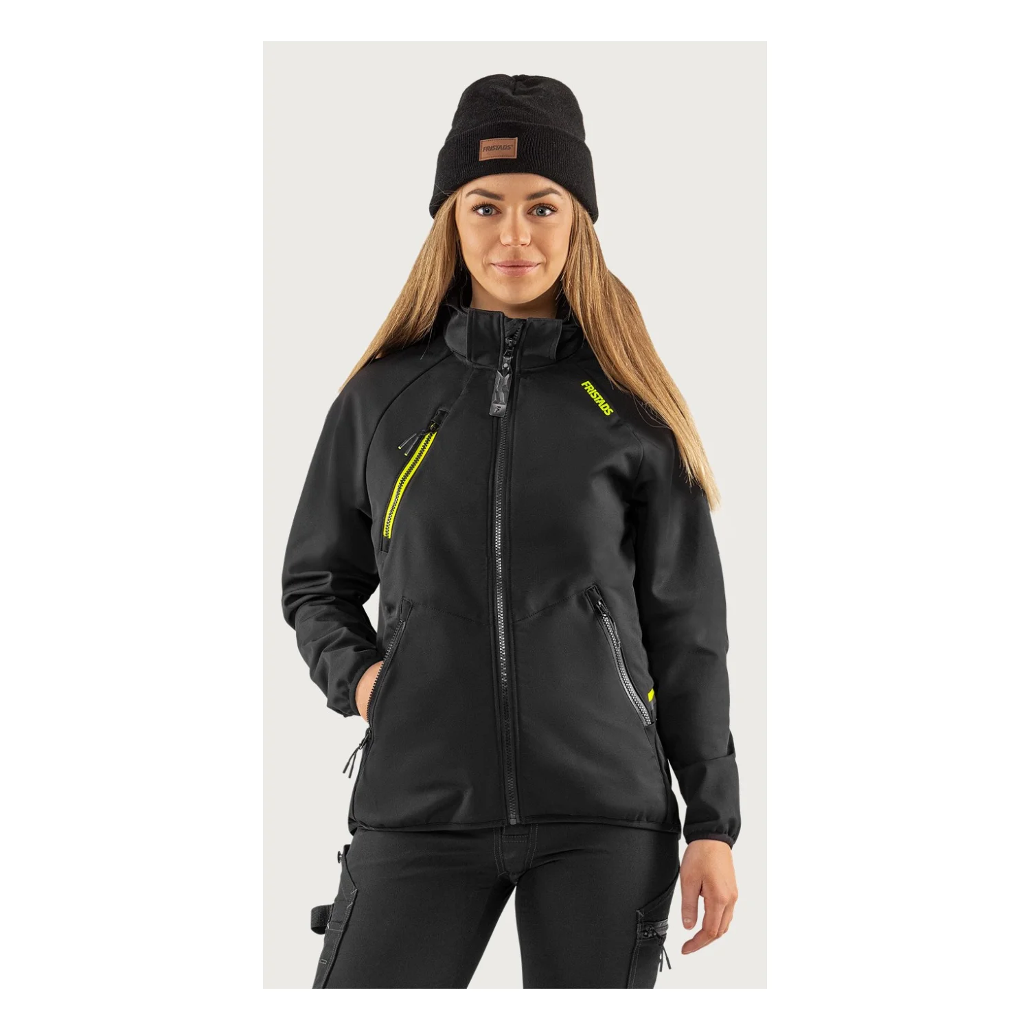 Fristads Funkcionális kapucnis softshell dzseki női 4872 GBF Fekete