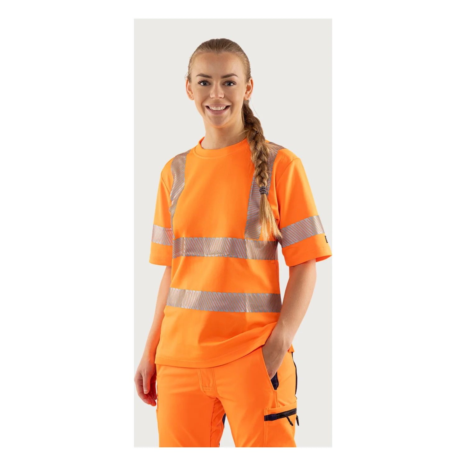 Fristads High vis póló női cl 2 7458 THV Hi-Vis narancssárga