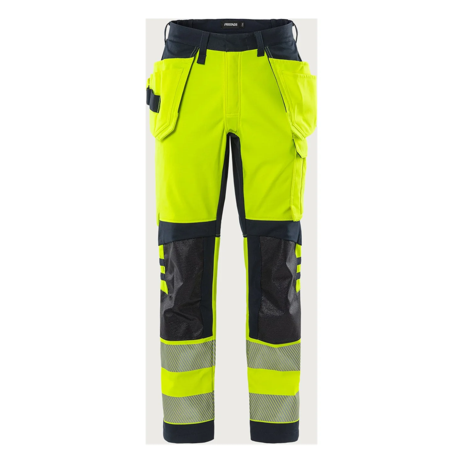 Fristads Flamestat high vis craftsman sztreccs nadrág class 2 2282 FSS Hi-Vis sárga/matrózkék