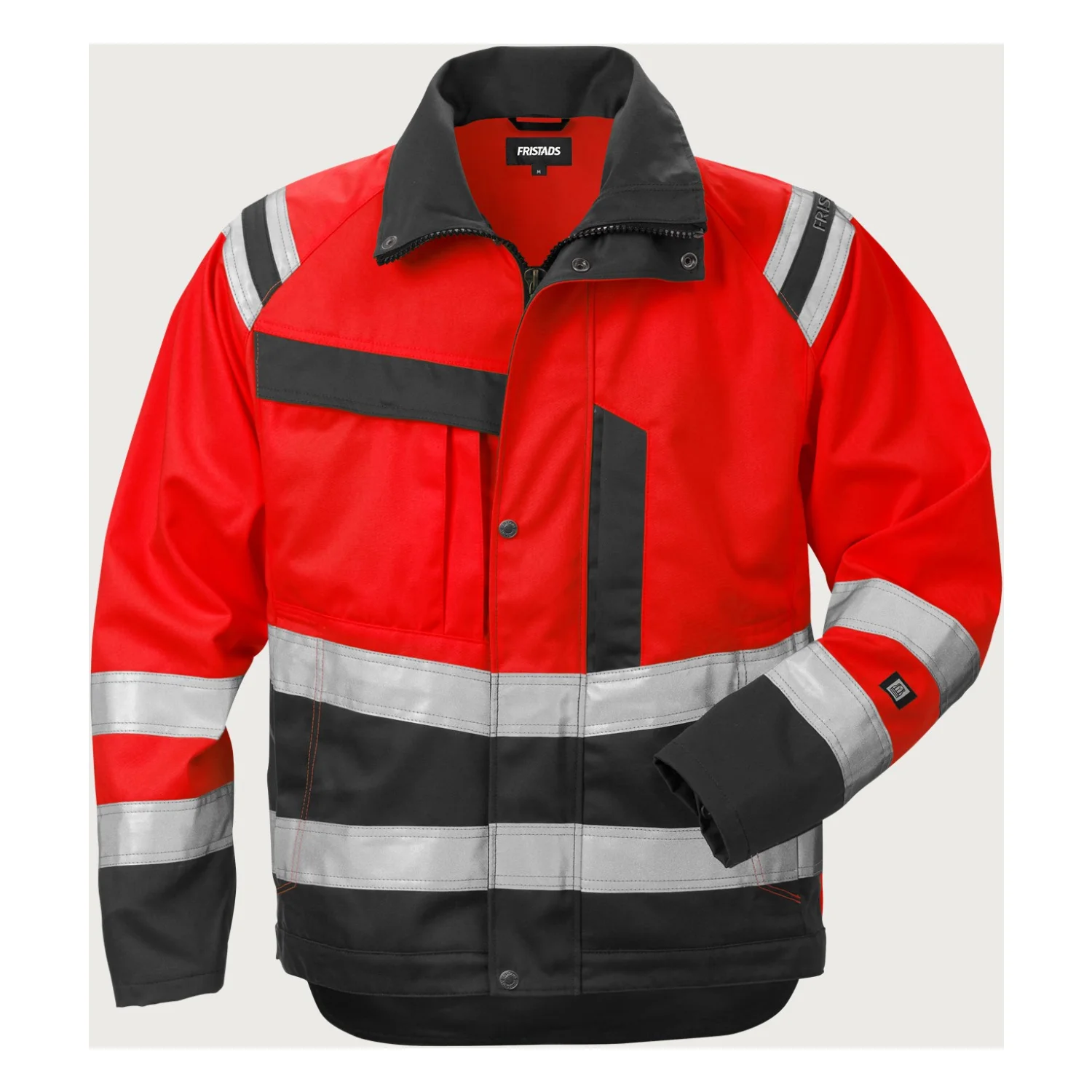 Fristads High vis dzseki cl 3 4026 PLU Hi-Vis piros/fekete
