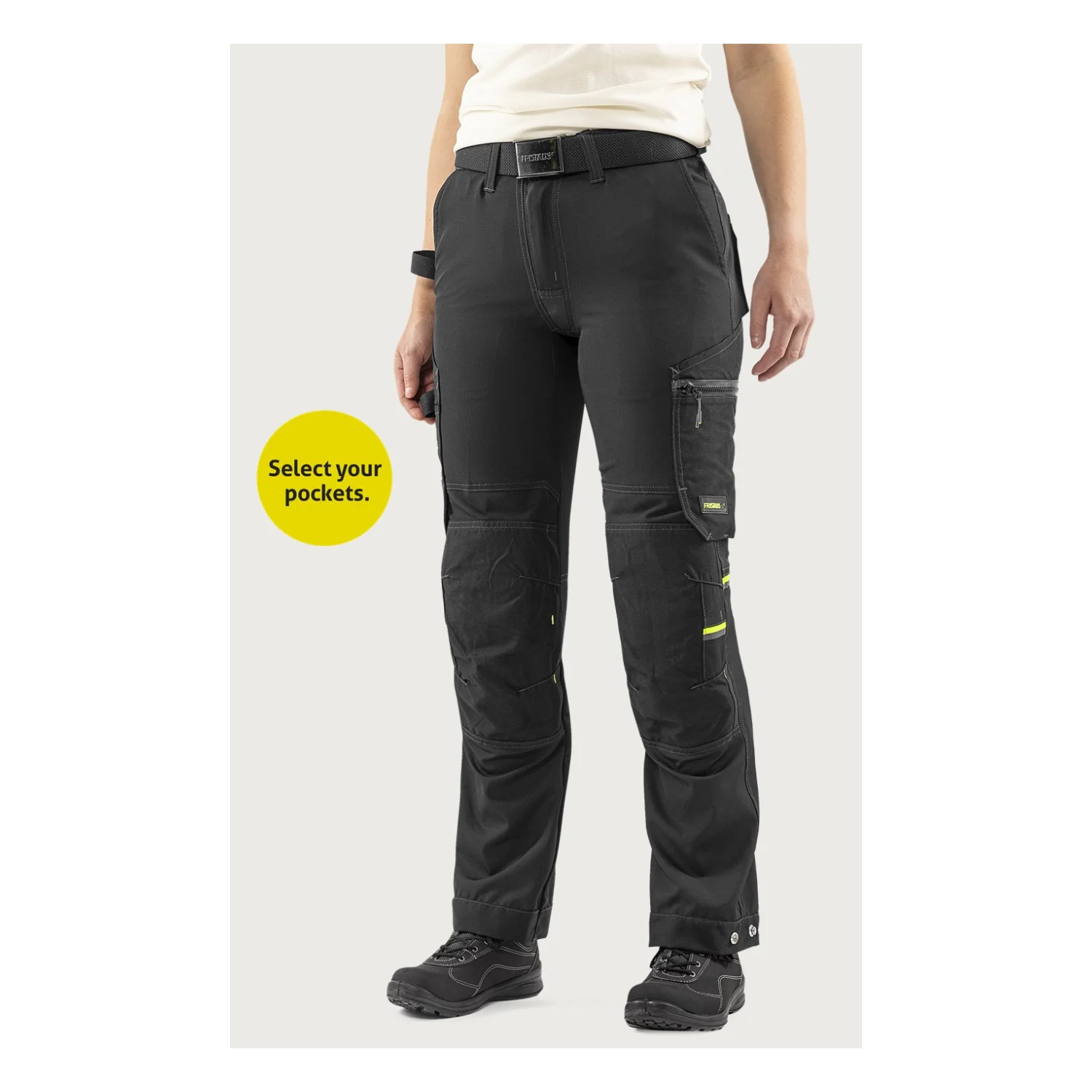 Fristads Flex craftsman sztreccs nadrág női 2802 GHST Fekete