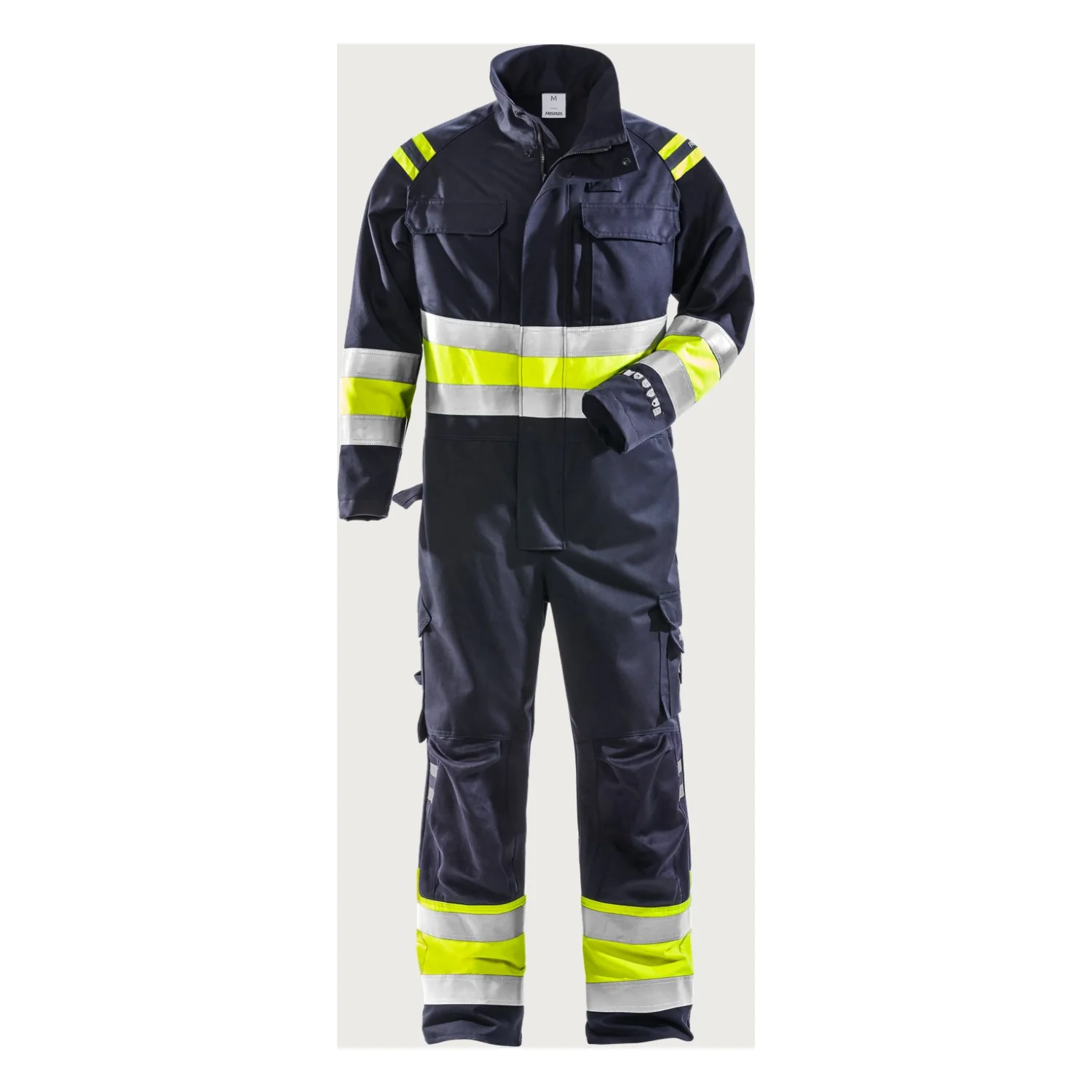 Fristads Flamestat high vis overall cl 1 8174 ATHS Hi-Vis sárga/matrózkék