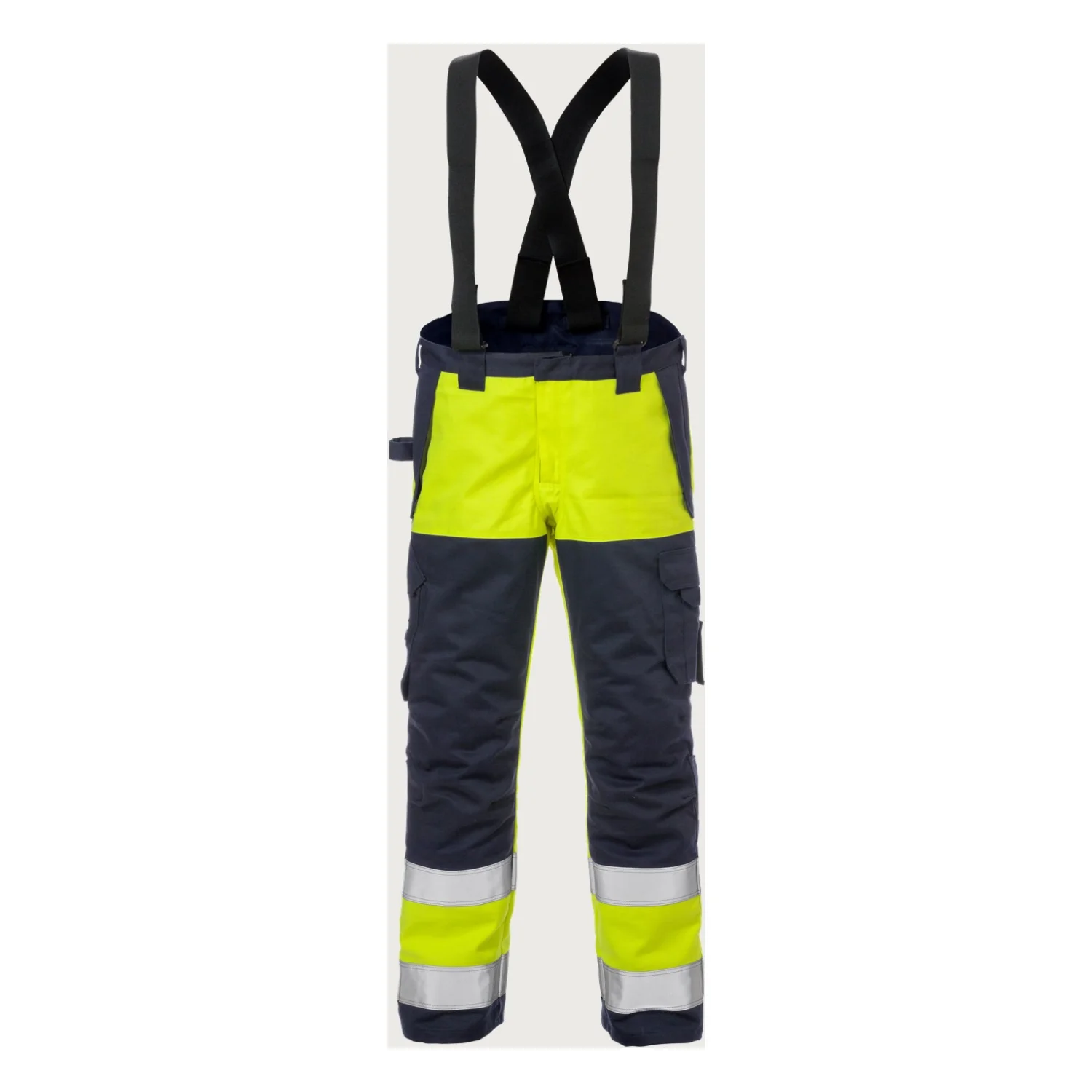 Fristads Flame high vis téli nadrág cl 2 2588 FLAM Hi-Vis sárga/matrózkék